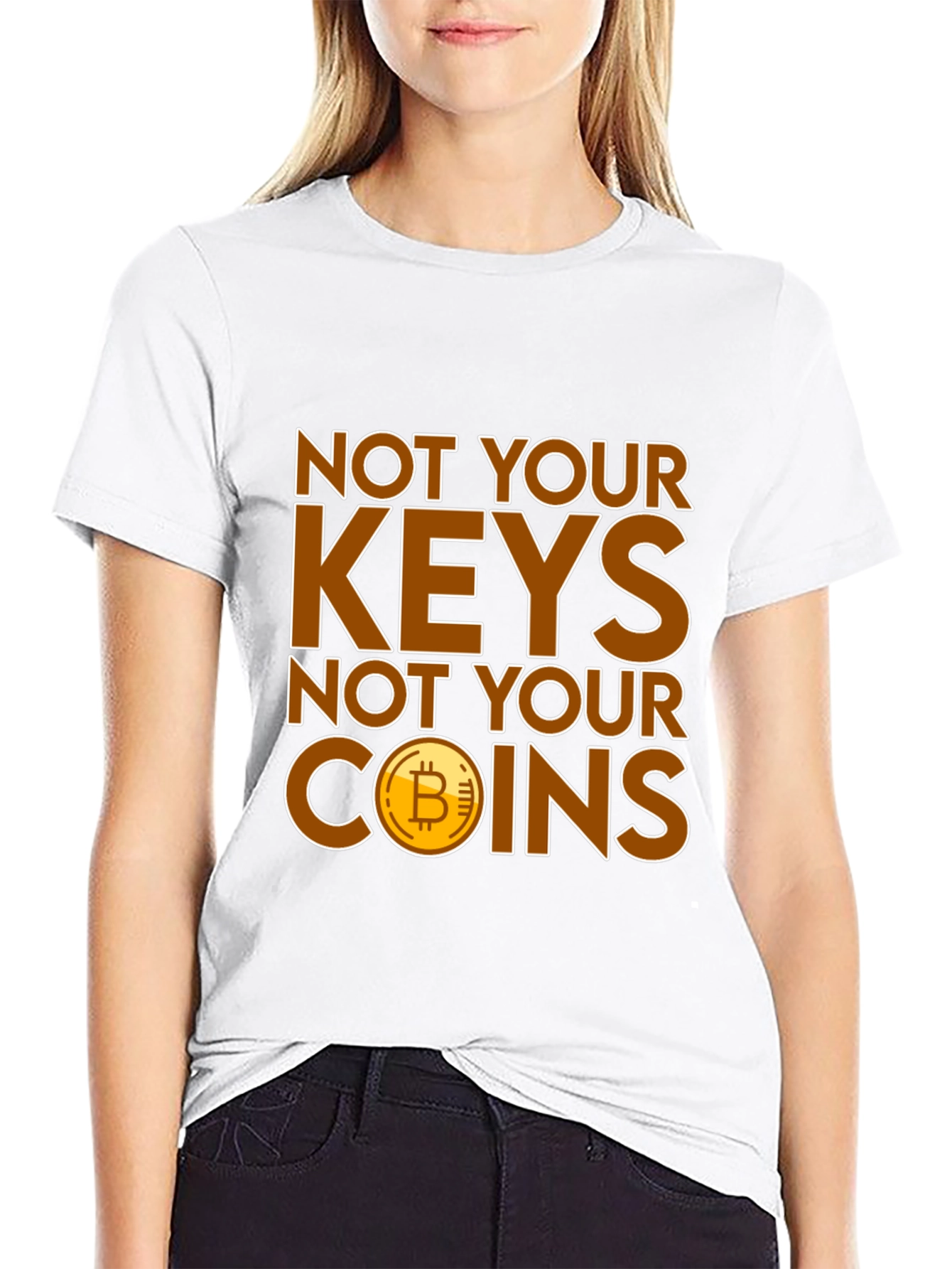 Bitcoin Not Your Keys Graphic Tee
