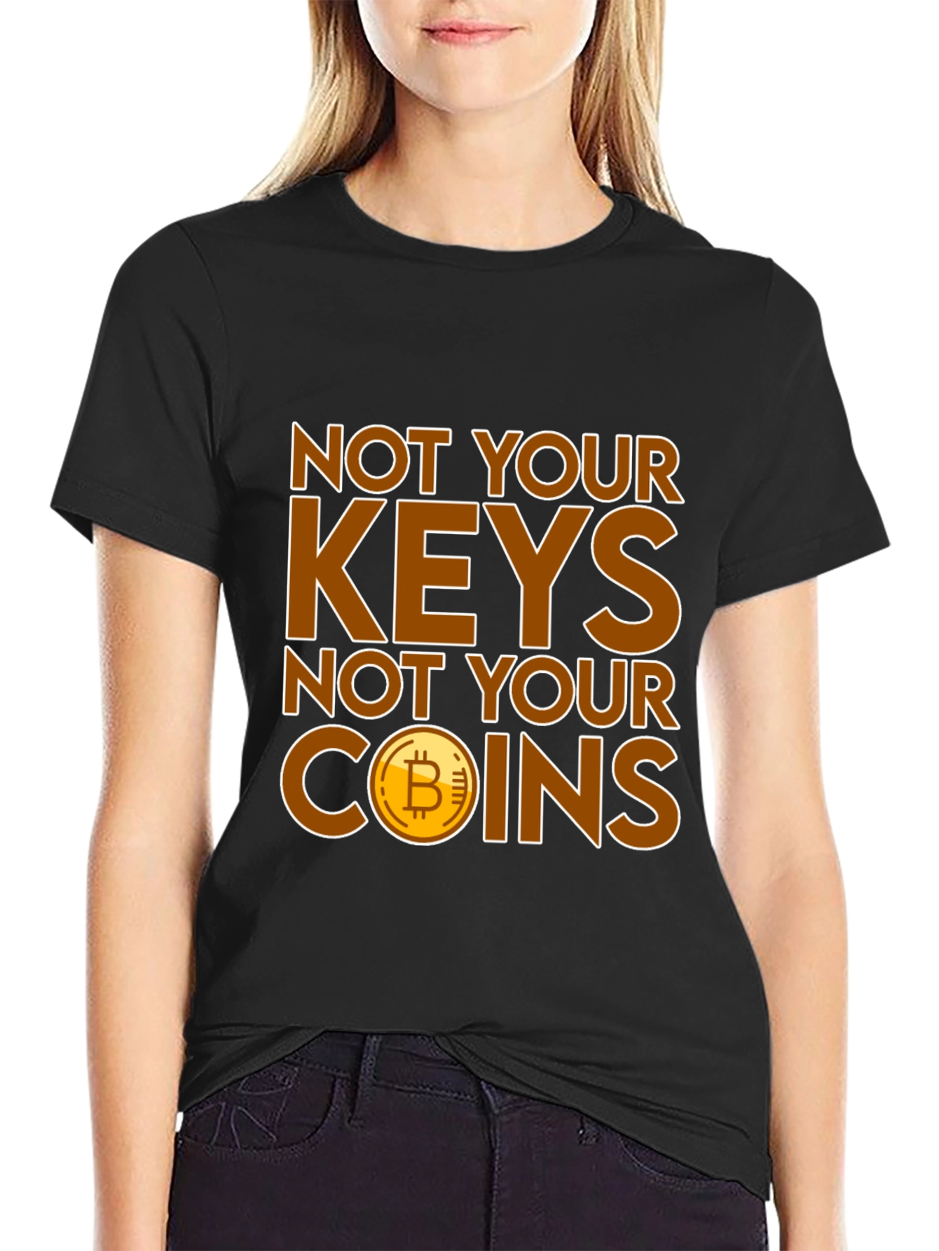 Bitcoin Not Your Keys Graphic Tee