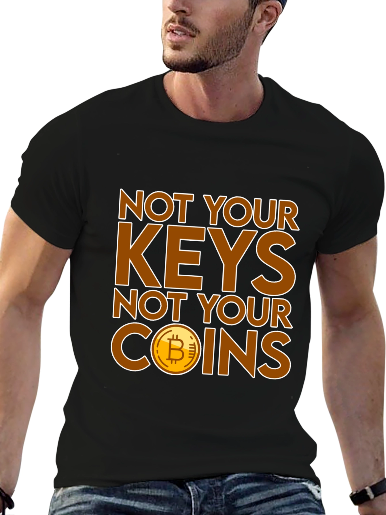 Bitcoin Not Your Keys Graphic Tee