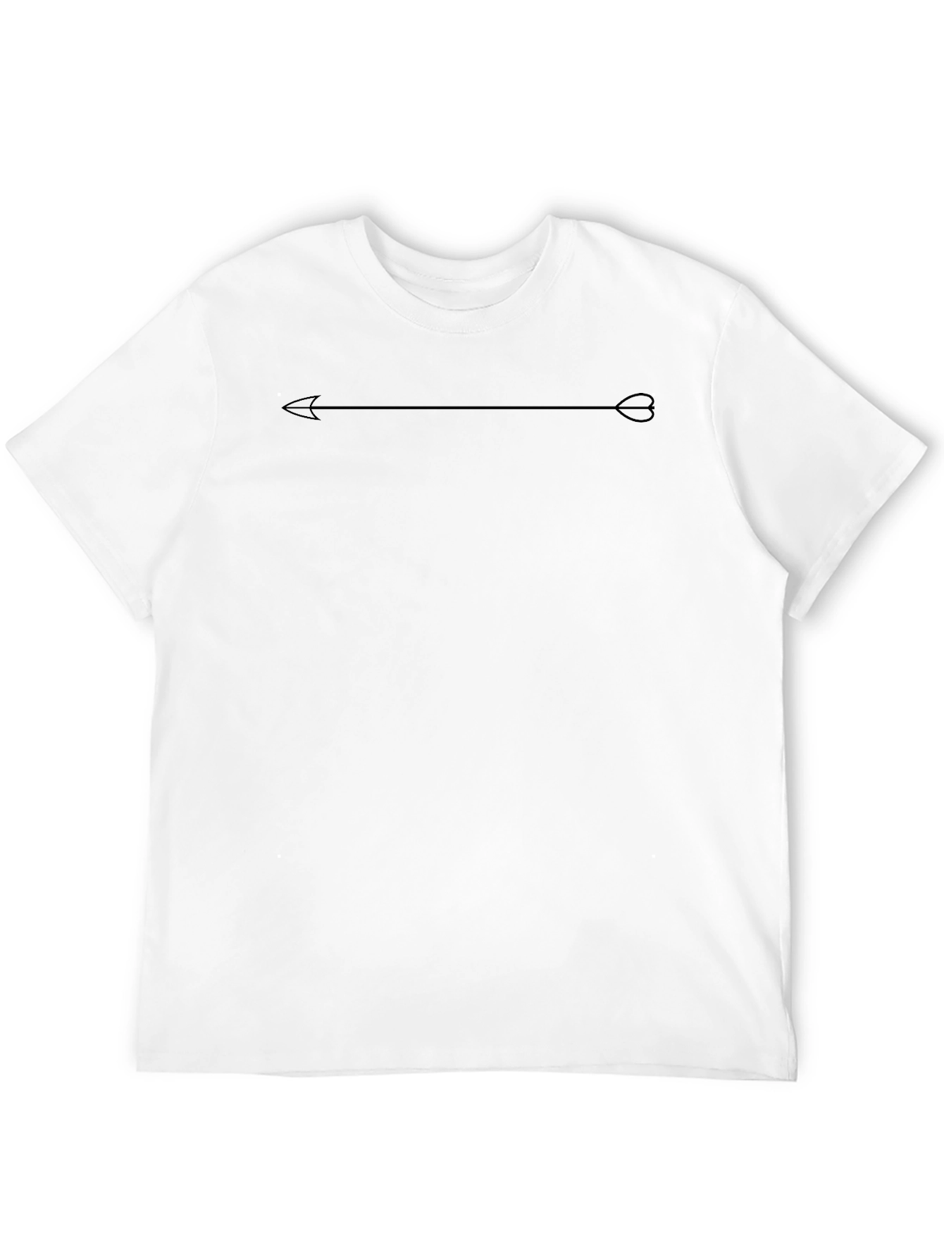 Arrow Heart Graphic Tee - Soft Cotton Casual Top