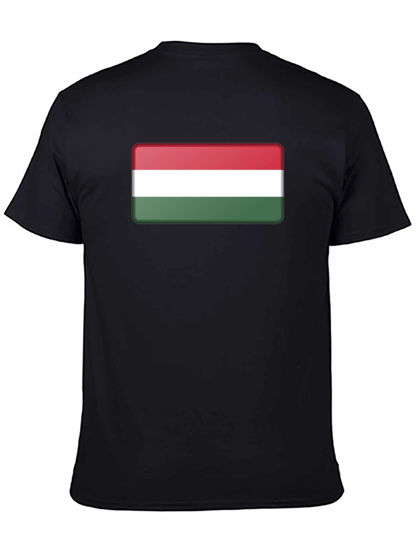 Hungary Flag T-Shirt - Black Casual Tee