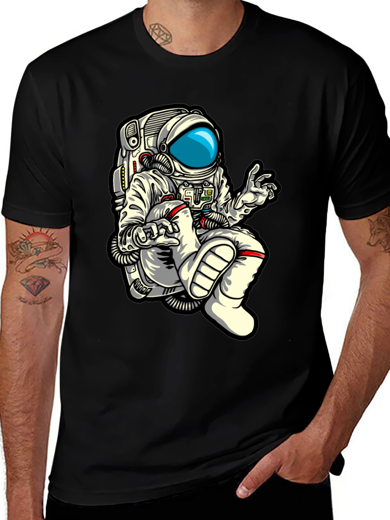 Astronaut Graphic Print Tee - Space Explorers
