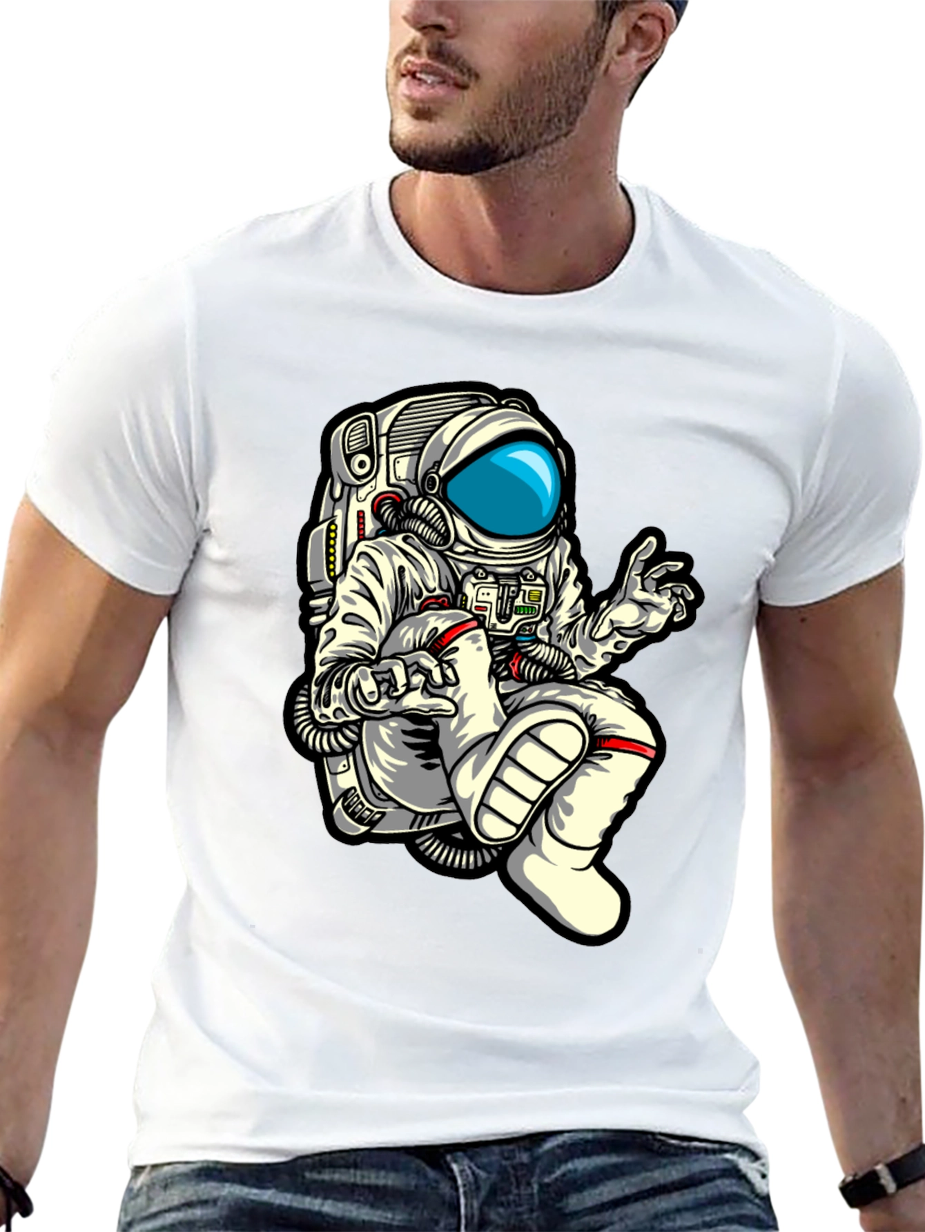 Astronaut Graphic Print Tee - Space Explorers