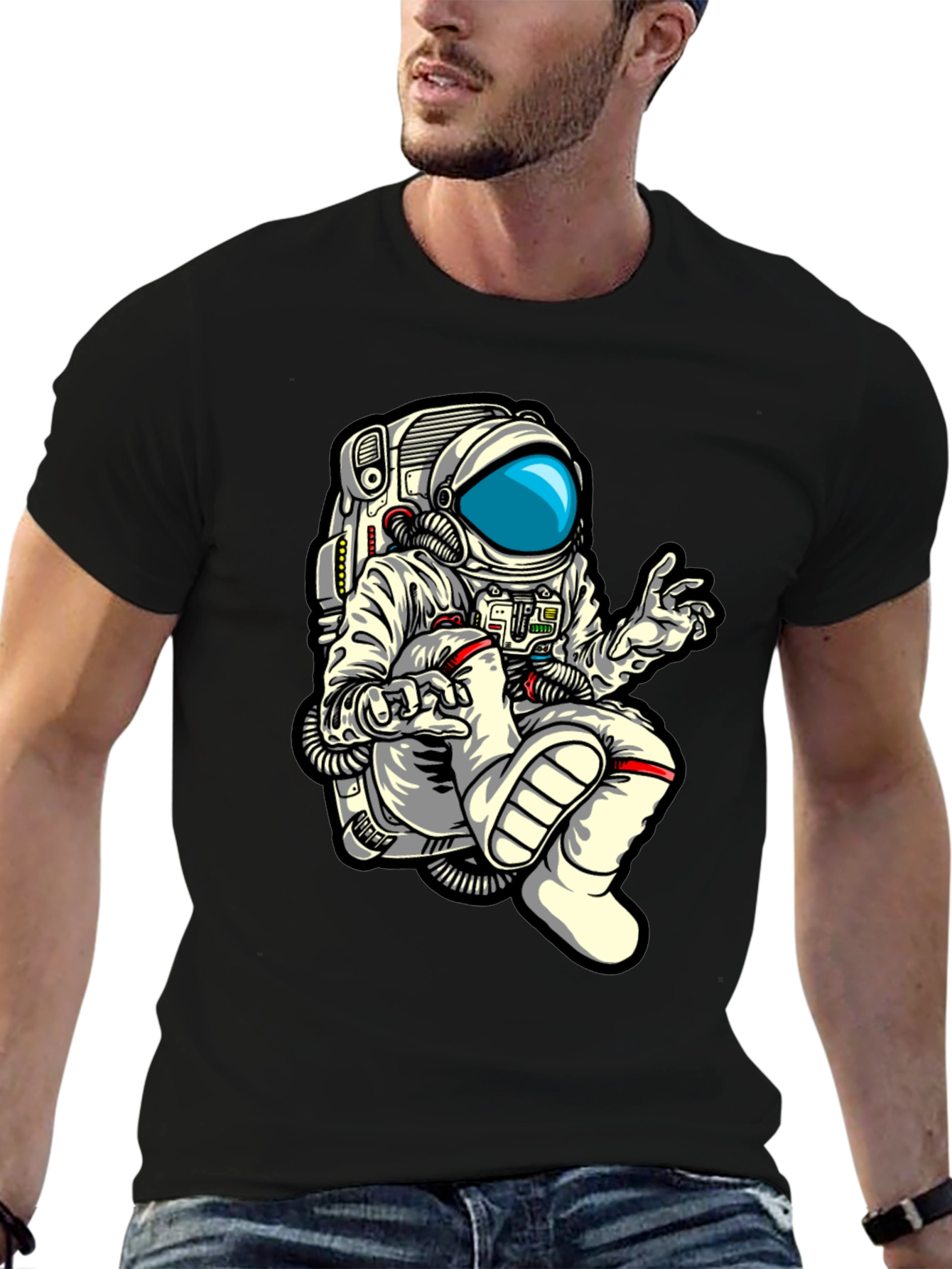 Astronaut Graphic Print Tee - Space Explorers