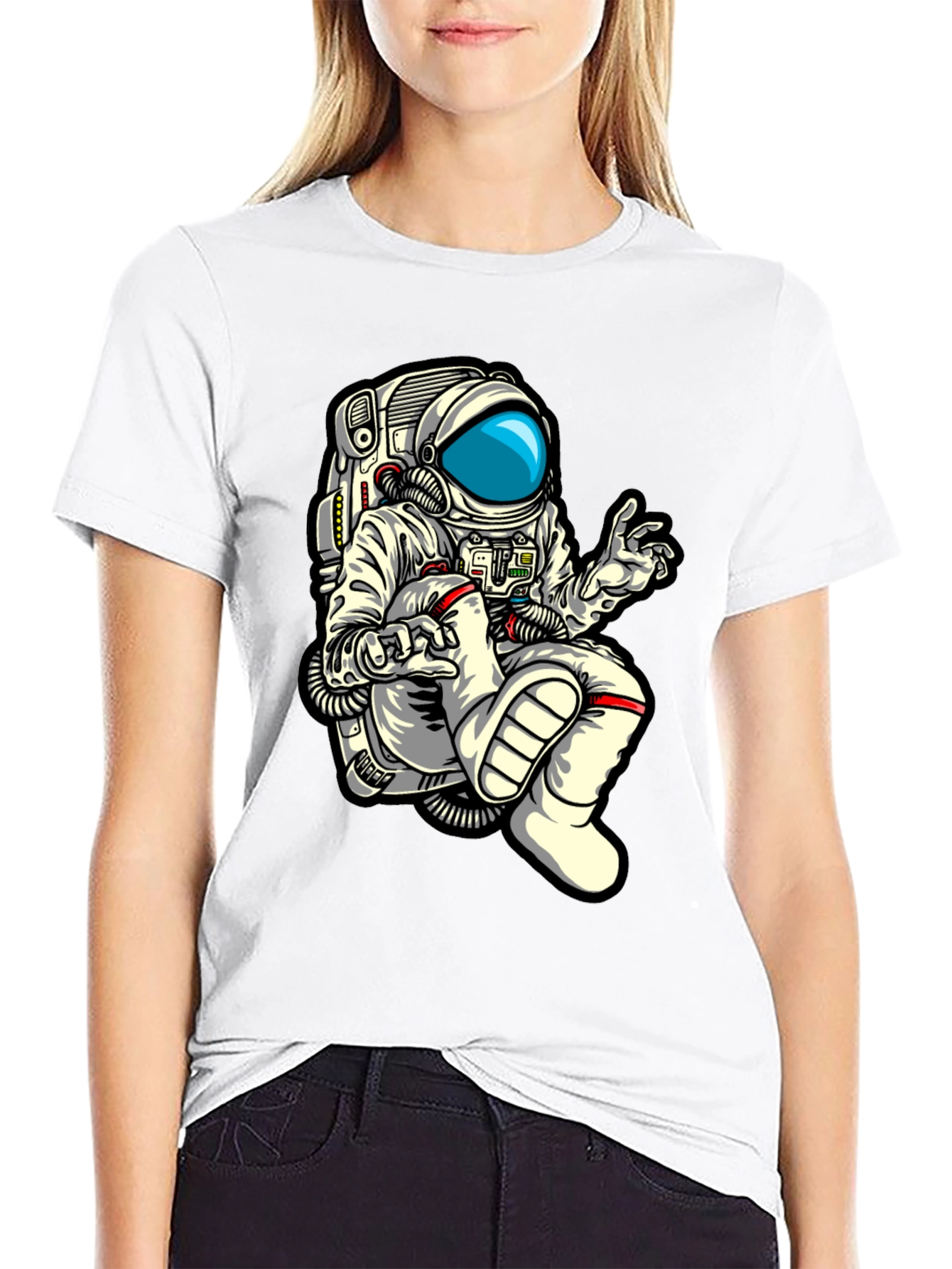Astronaut Graphic Print Tee - Space Explorers