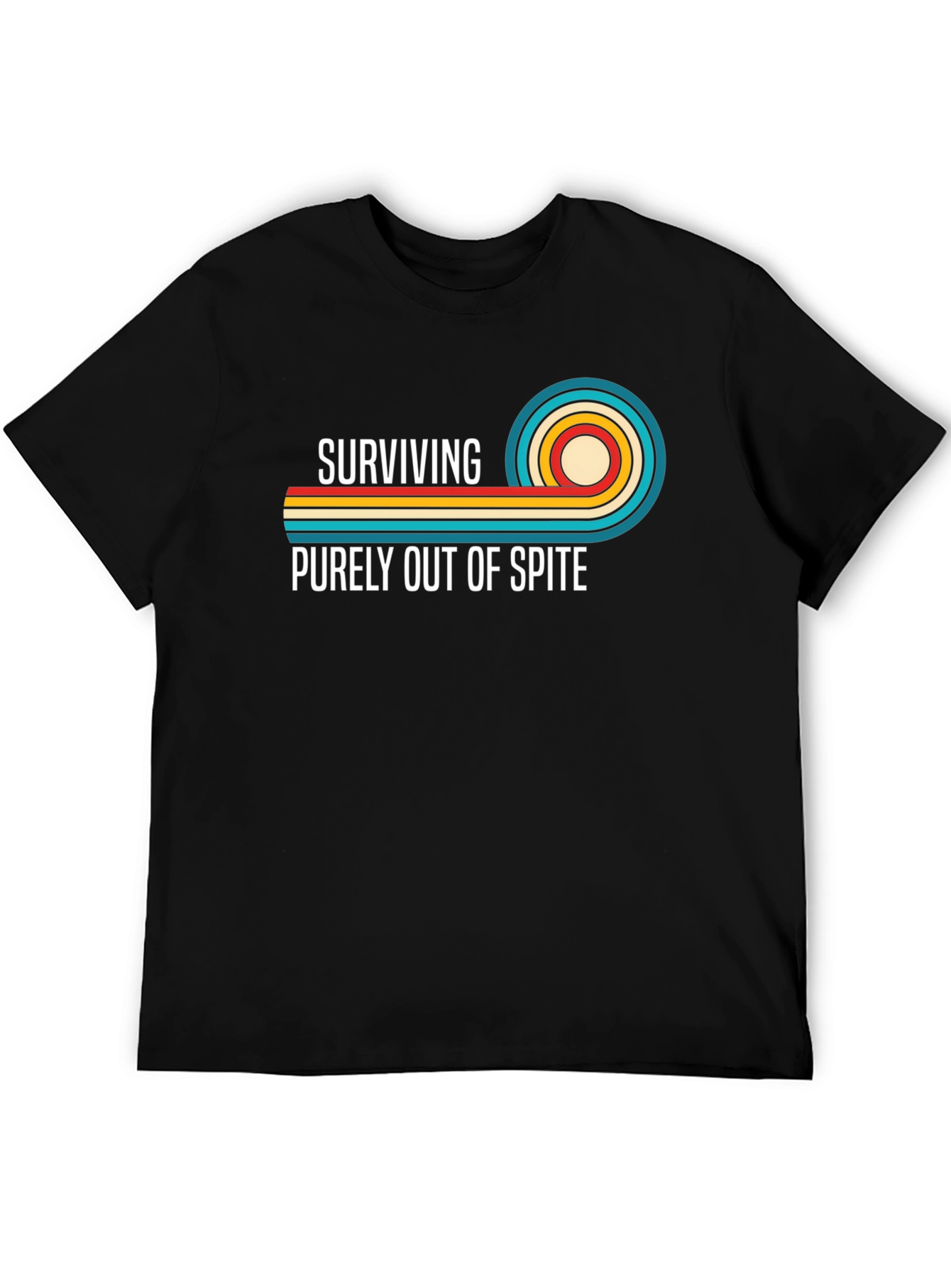 Surviving Out Of Spite Retro Graphic T-Shirt