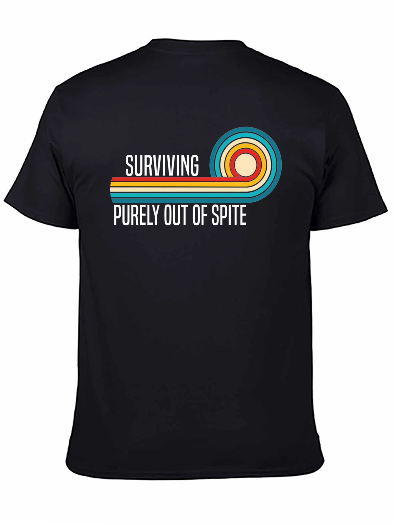 Surviving Out Of Spite Retro Graphic T-Shirt