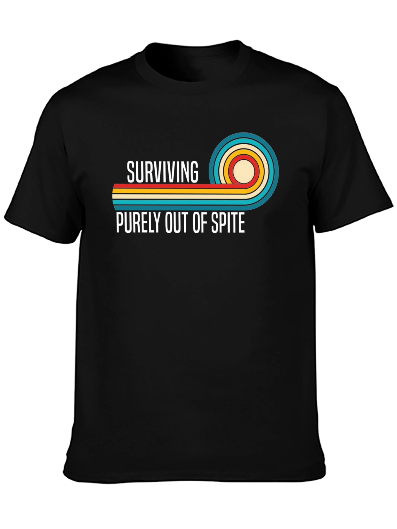 Surviving Out Of Spite Retro Graphic T-Shirt