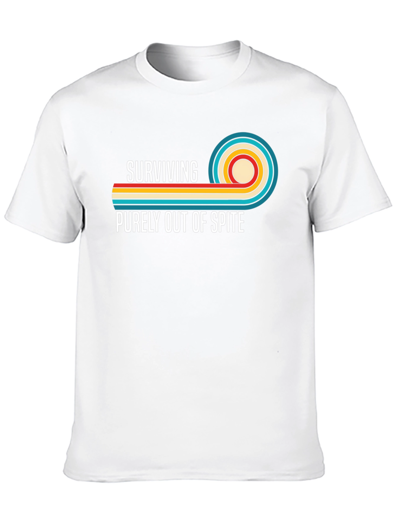 Surviving Out Of Spite Retro Graphic T-Shirt