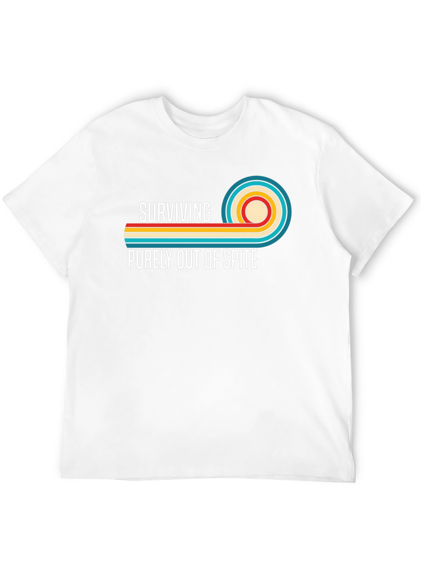 Surviving Out Of Spite Retro Graphic T-Shirt