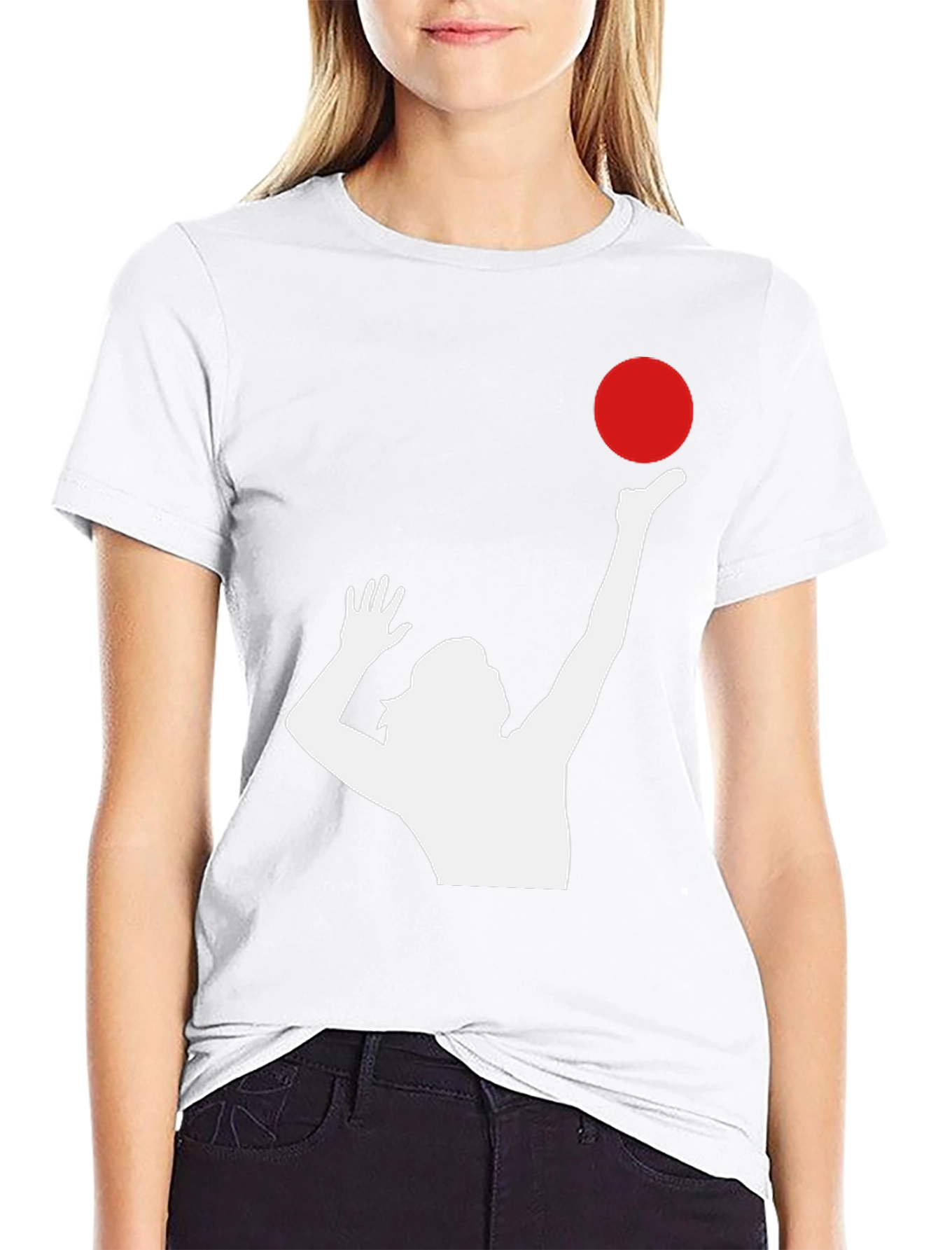 Volleyball Silhouette Graphic Tee
