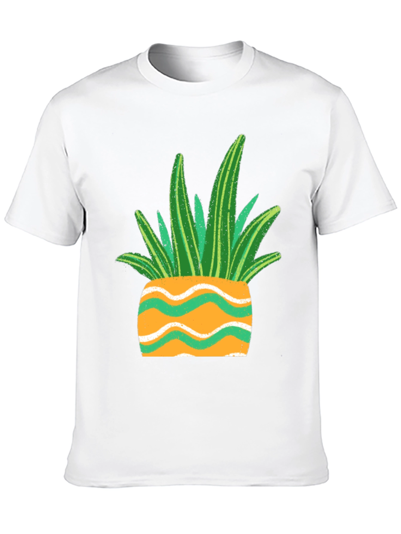 Unique Plant Pot Graphic Tee - Black
