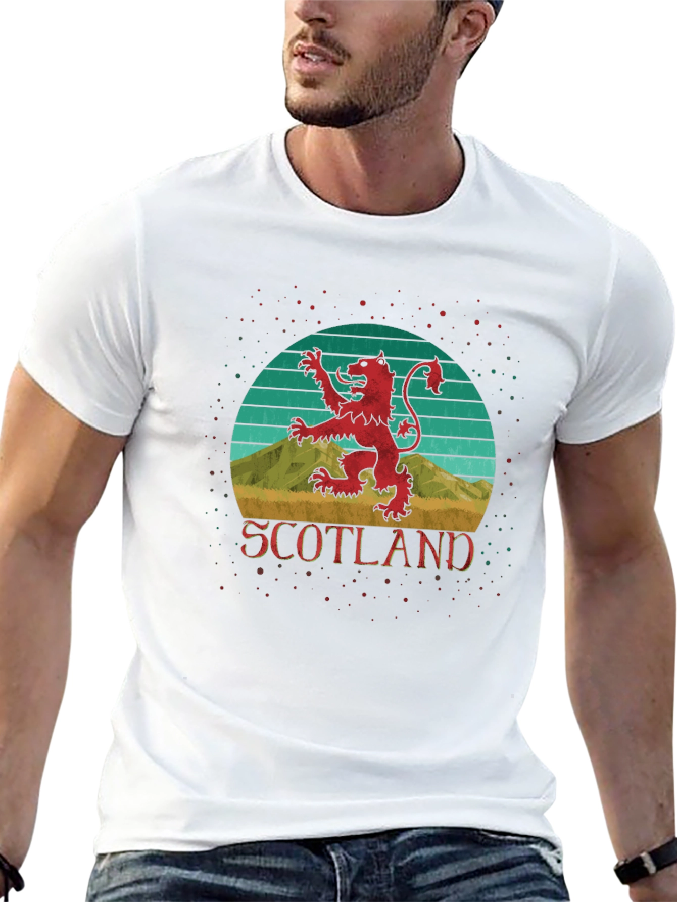 Retro Scotland Lion Rampant T-Shirt