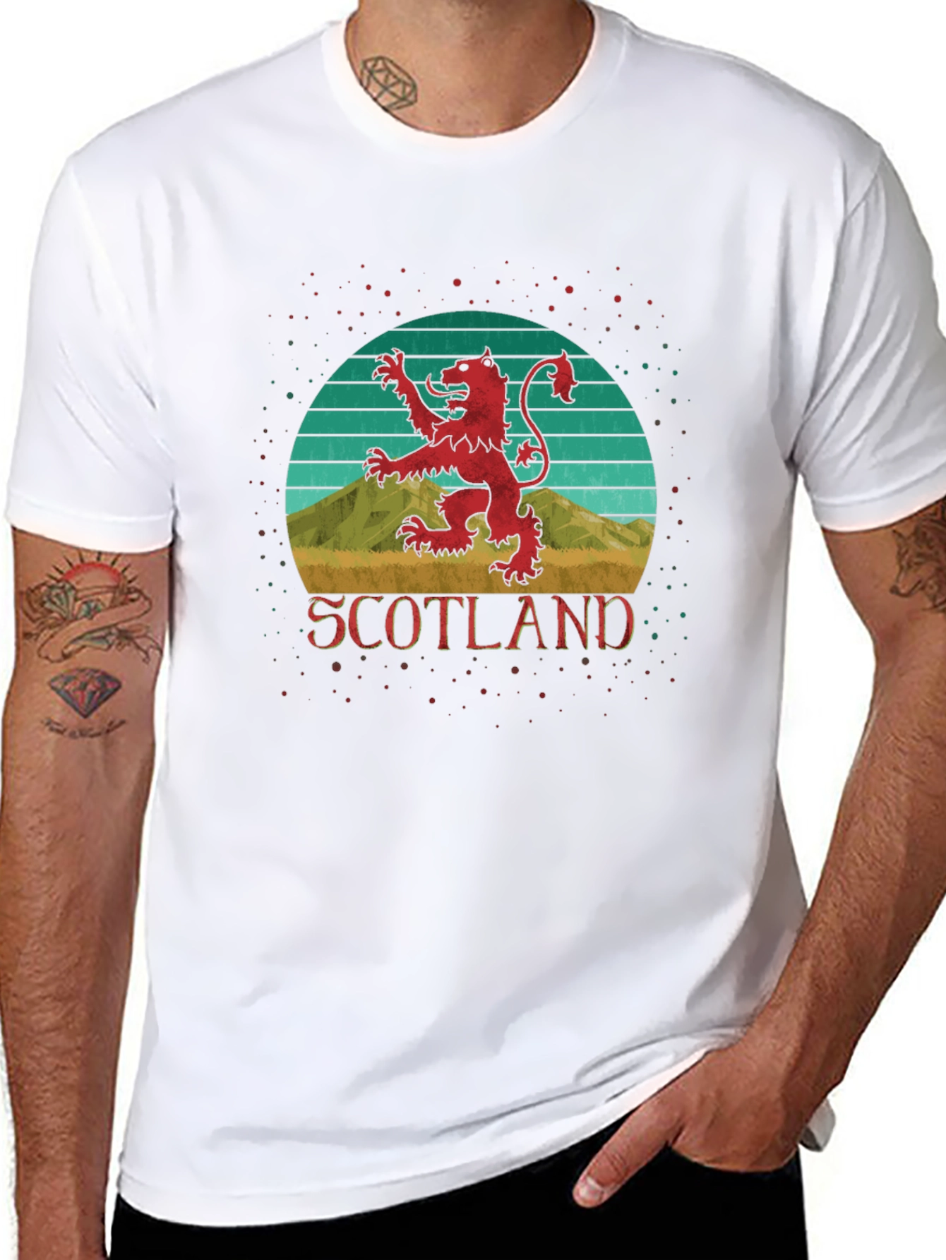 Retro Scotland Lion Rampant T-Shirt