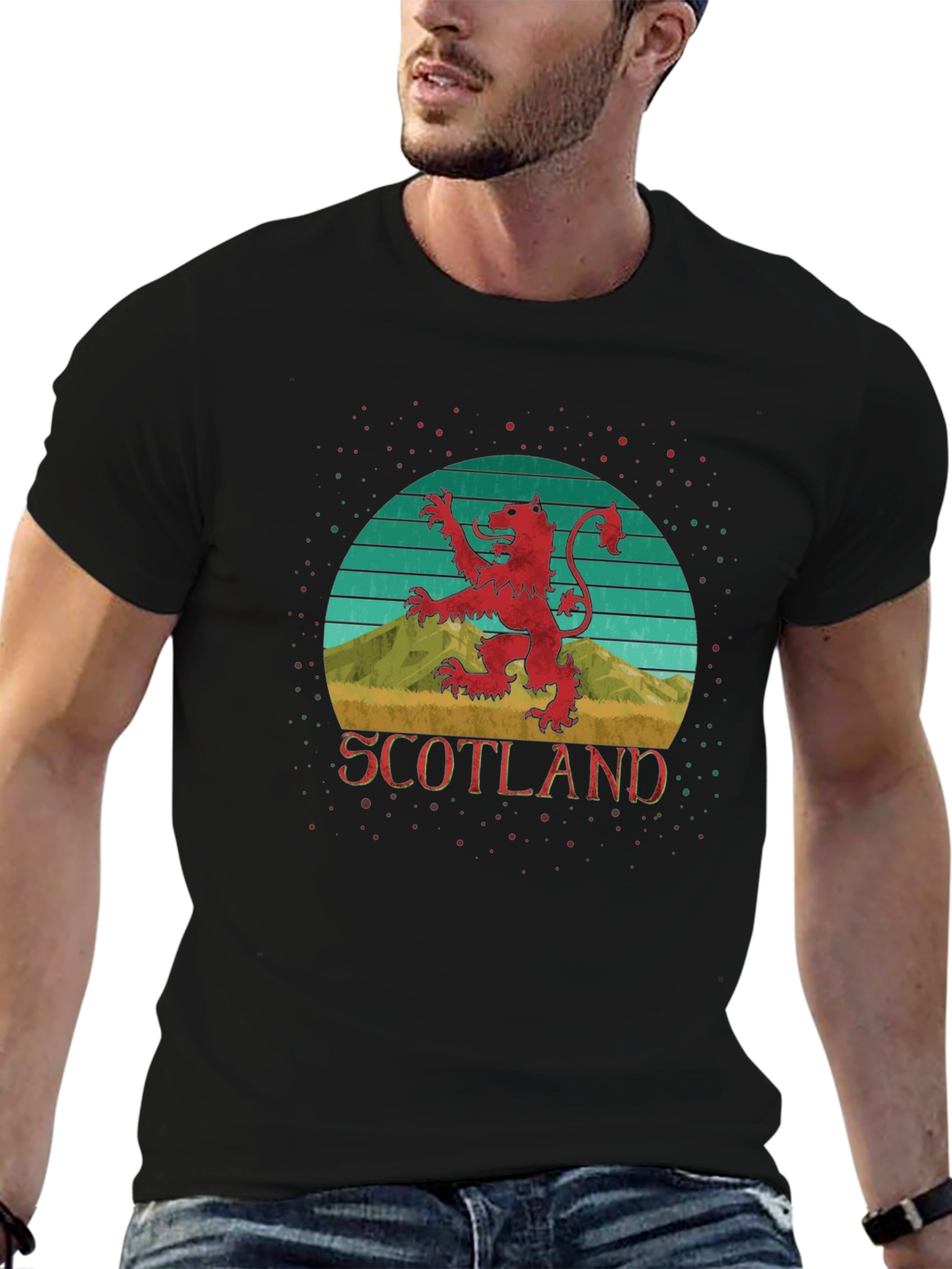 Retro Scotland Lion Rampant T-Shirt