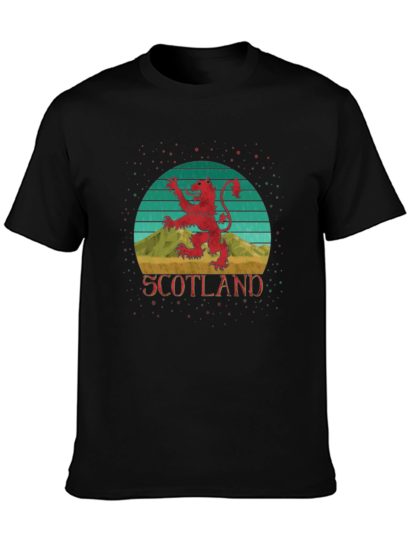 Retro Scotland Lion Rampant T-Shirt