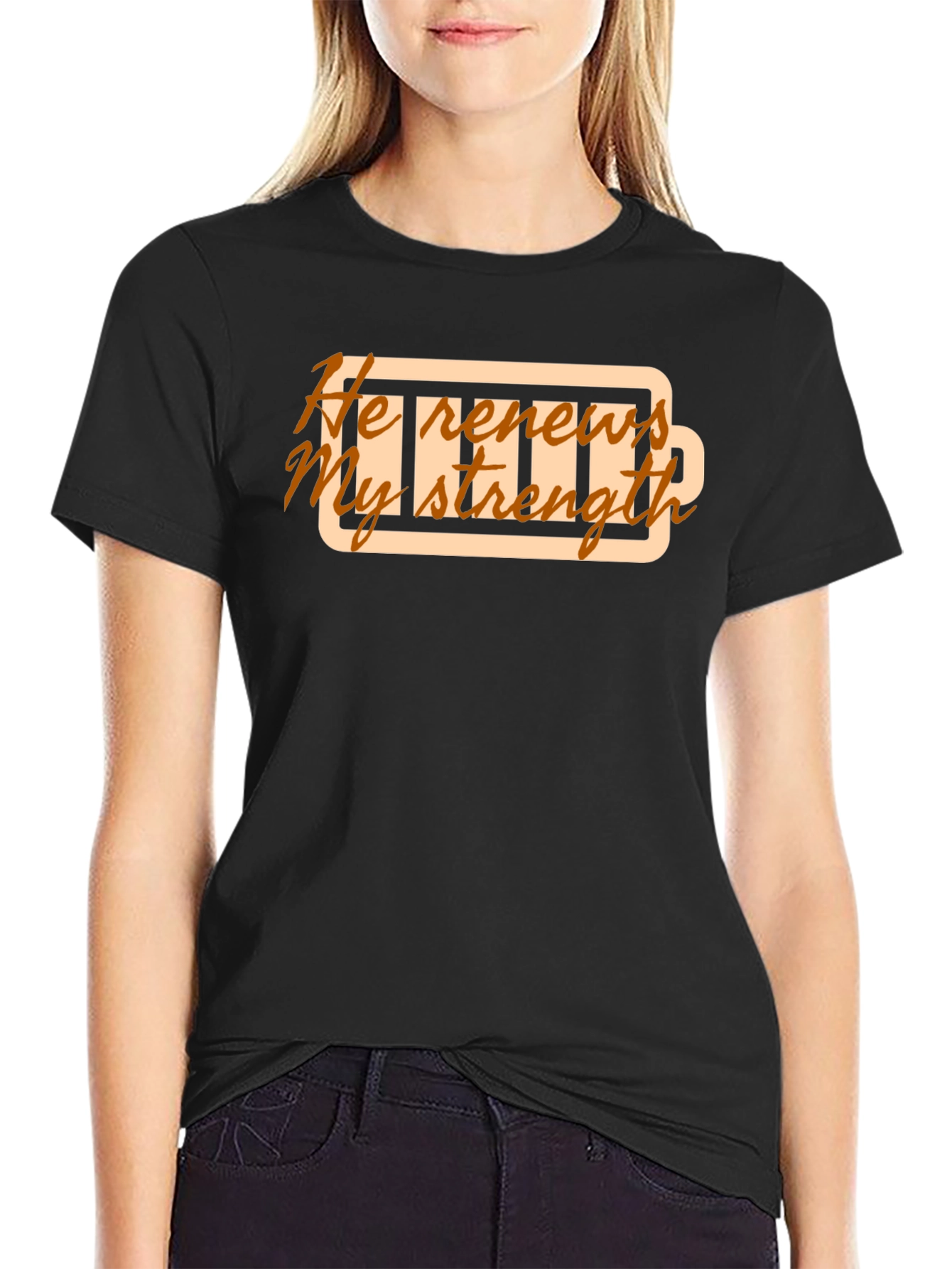 He Renews My Strength Graphic T-Shirt