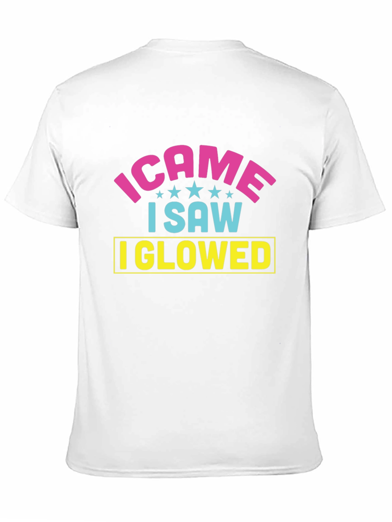 I Came I Saw I Glowed Black T-Shirt