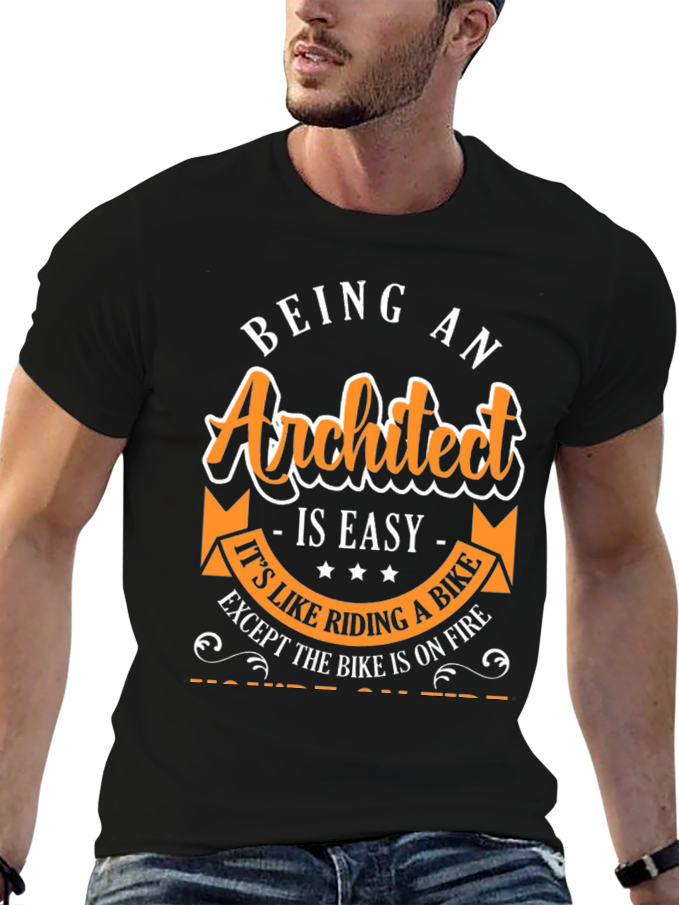 Architect Bike On Fire T-Shirt