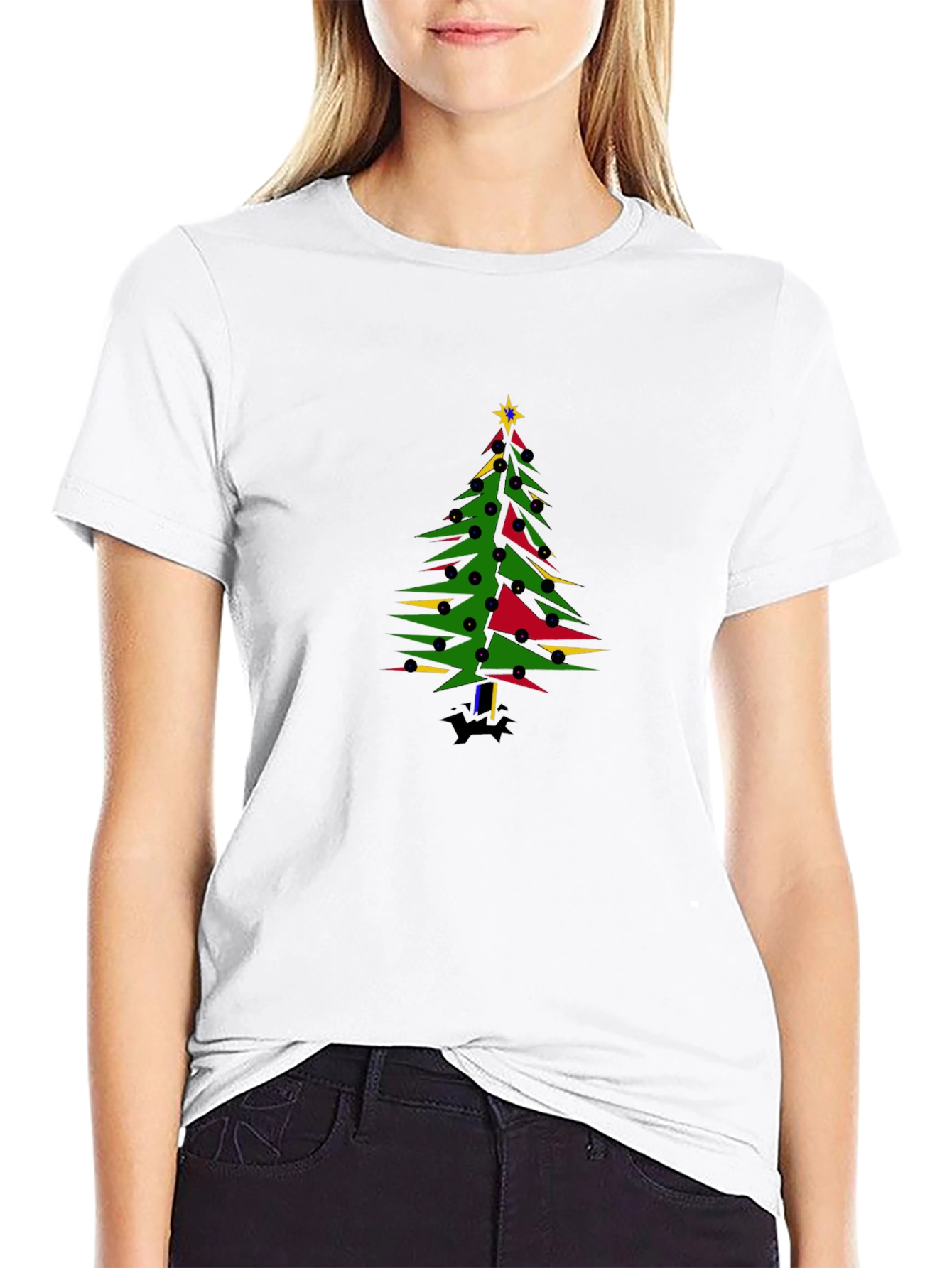 Christmas Tree Graphic T-Shirt - Holiday Tee