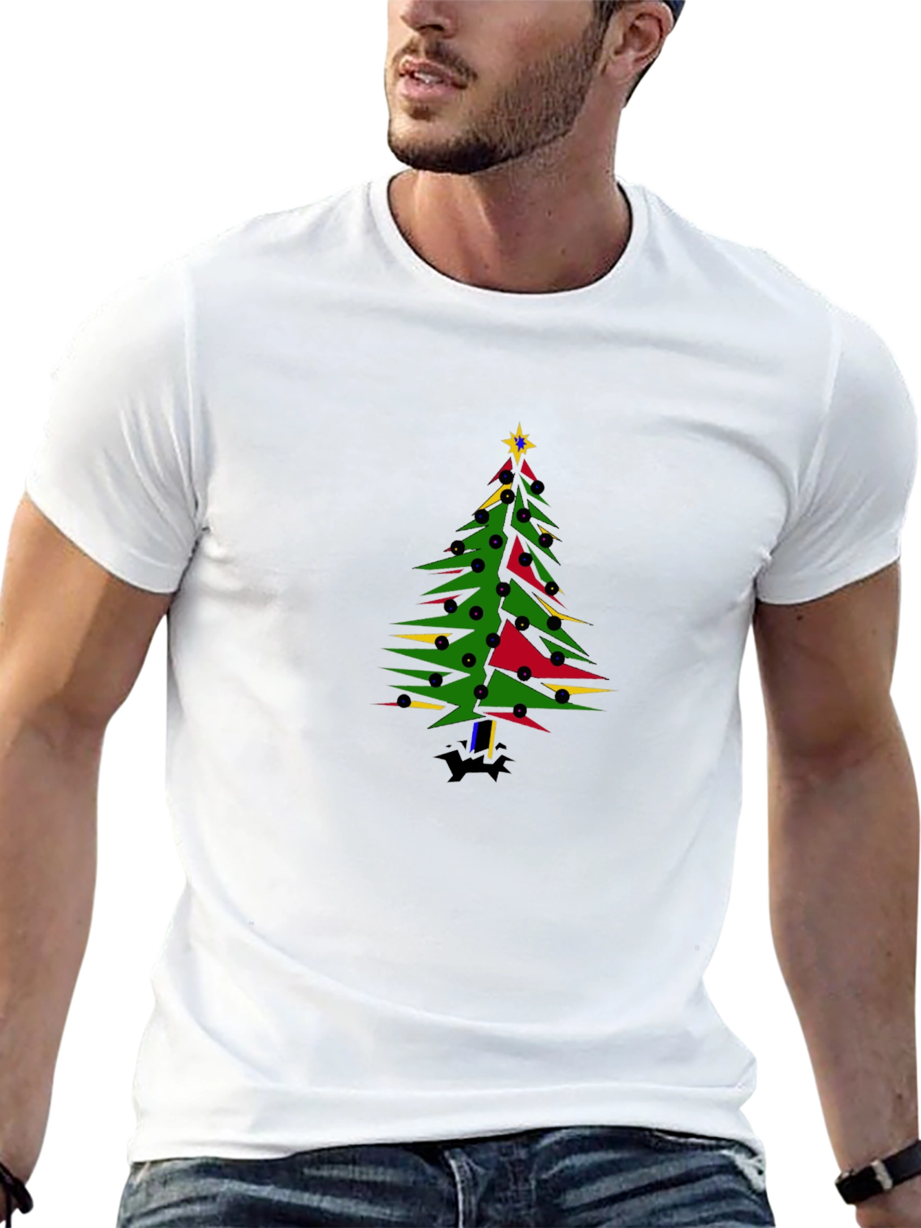Christmas Tree Graphic T-Shirt - Holiday Tee