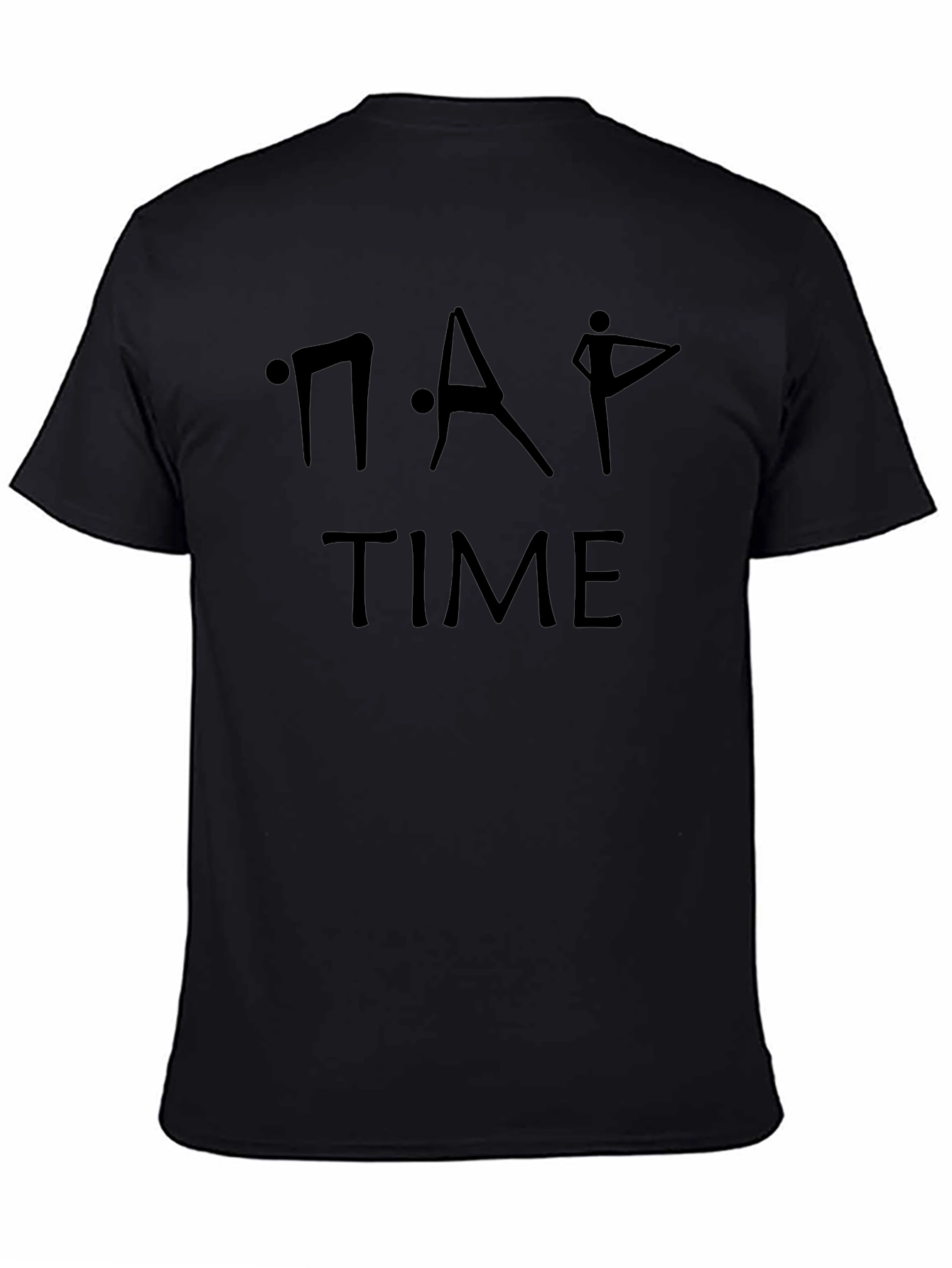 Nap Time Yoga Black T-Shirt