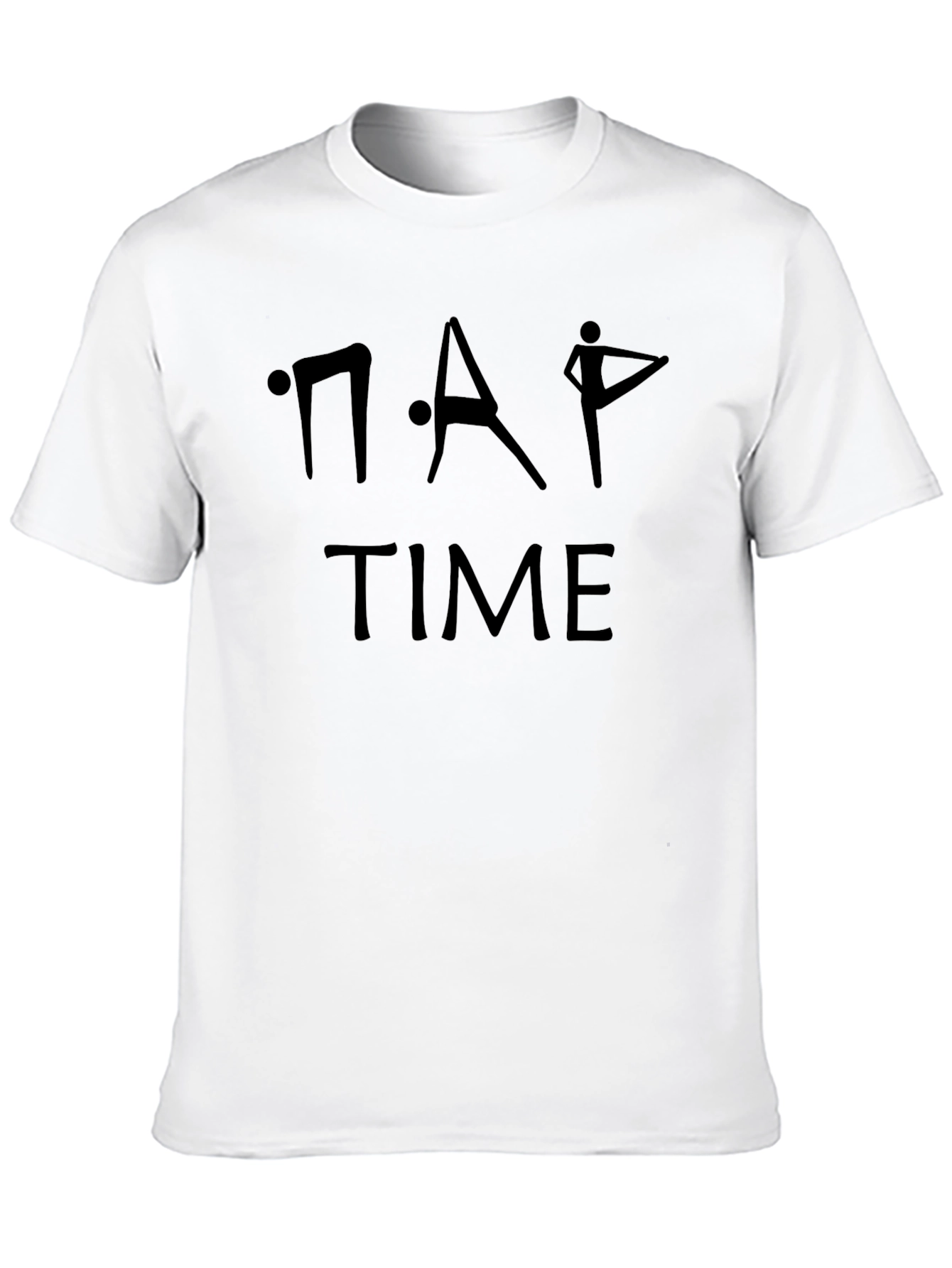 Nap Time Yoga Black T-Shirt