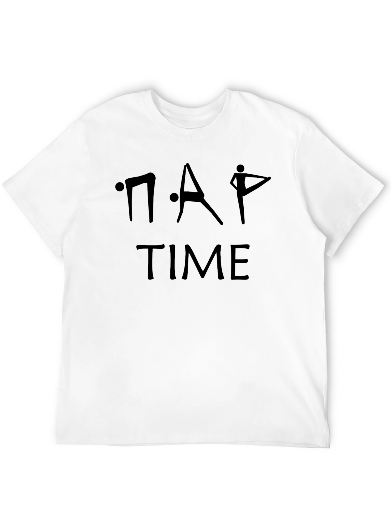 Nap Time Yoga Black T-Shirt
