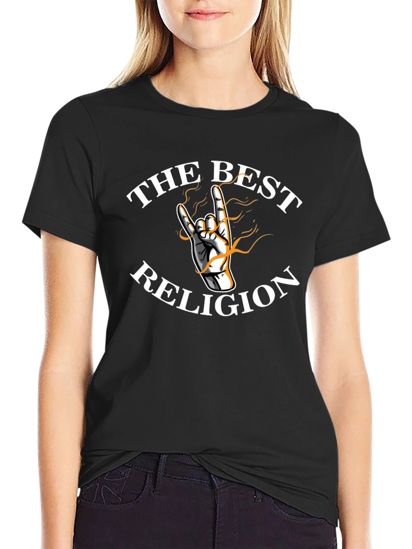 The Best Religion Graphic Tee - Rock On