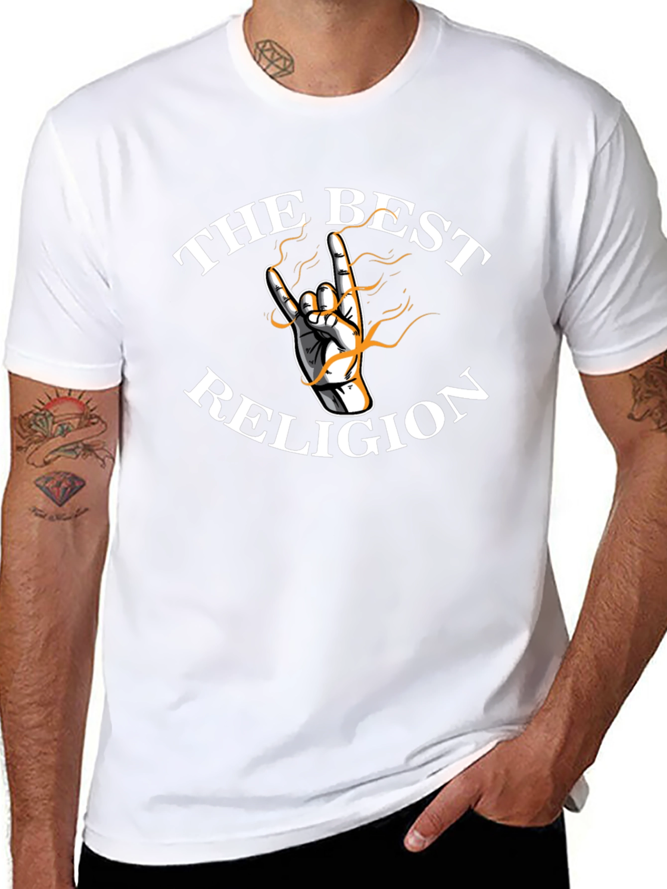 The Best Religion Graphic Tee - Rock On