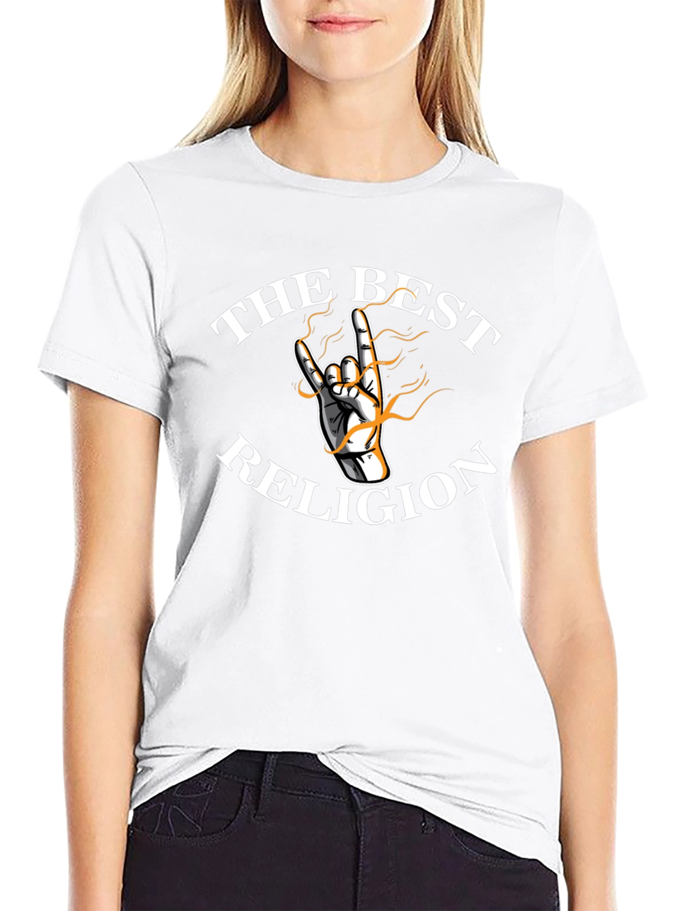 The Best Religion Graphic Tee - Rock On