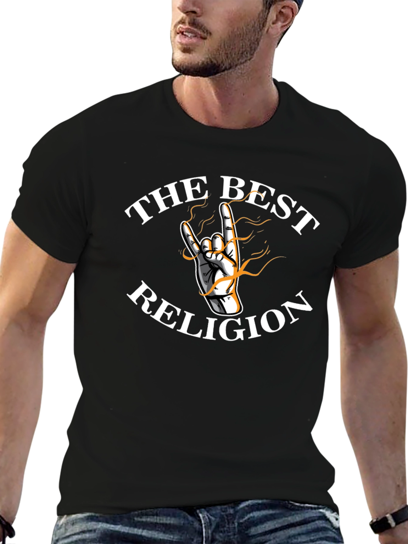 The Best Religion Graphic Tee - Rock On