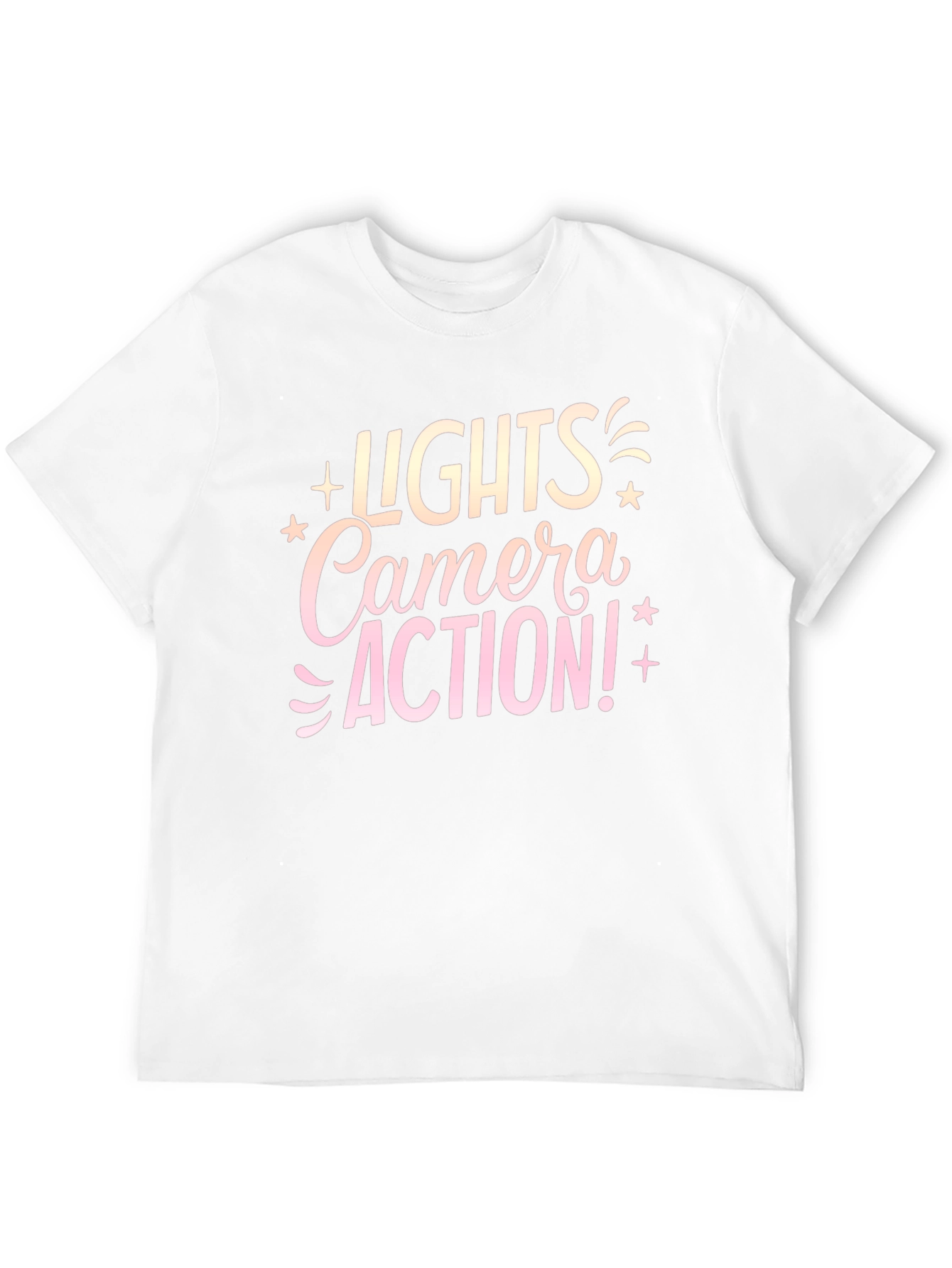 Lights Camera Action! Graphic Tee - Black