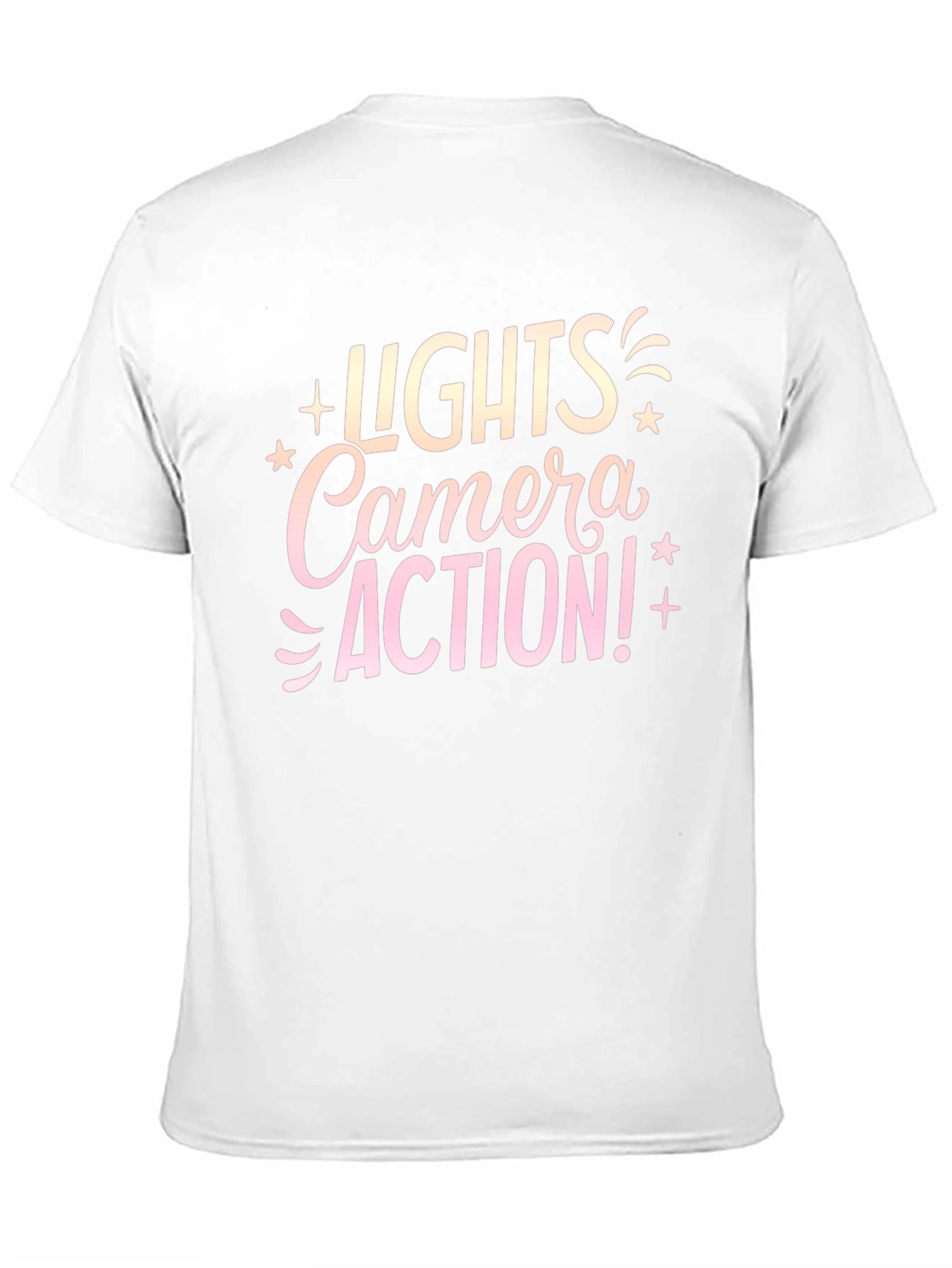Lights Camera Action! Graphic Tee - Black