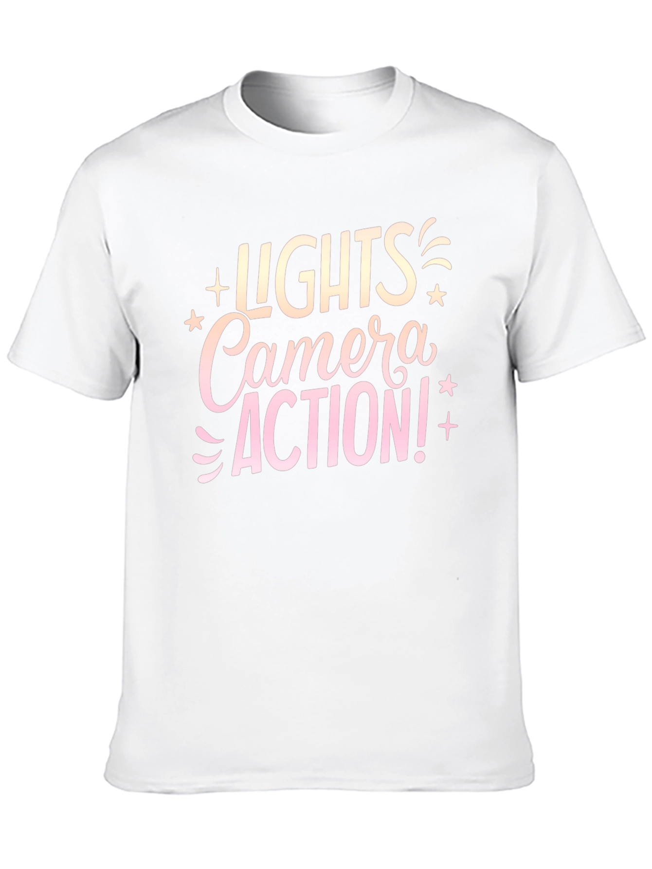 Lights Camera Action! Graphic Tee - Black