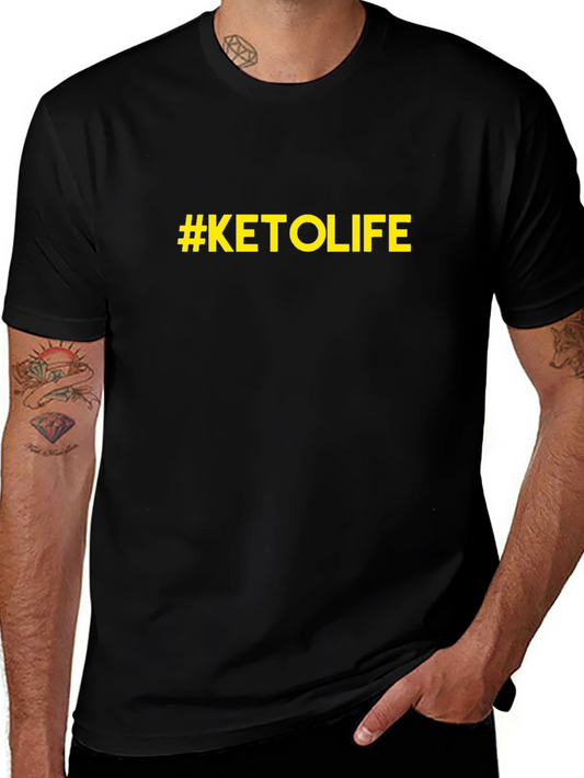 #KETOLIFE Graphic Tee - Black Keto Lifestyle T-Shirt