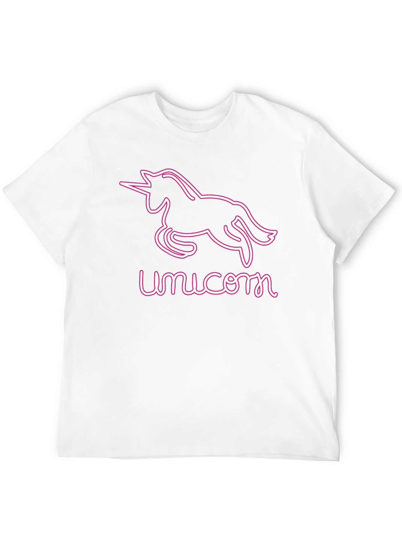 Unicorn Neon Graphic Tee - Black