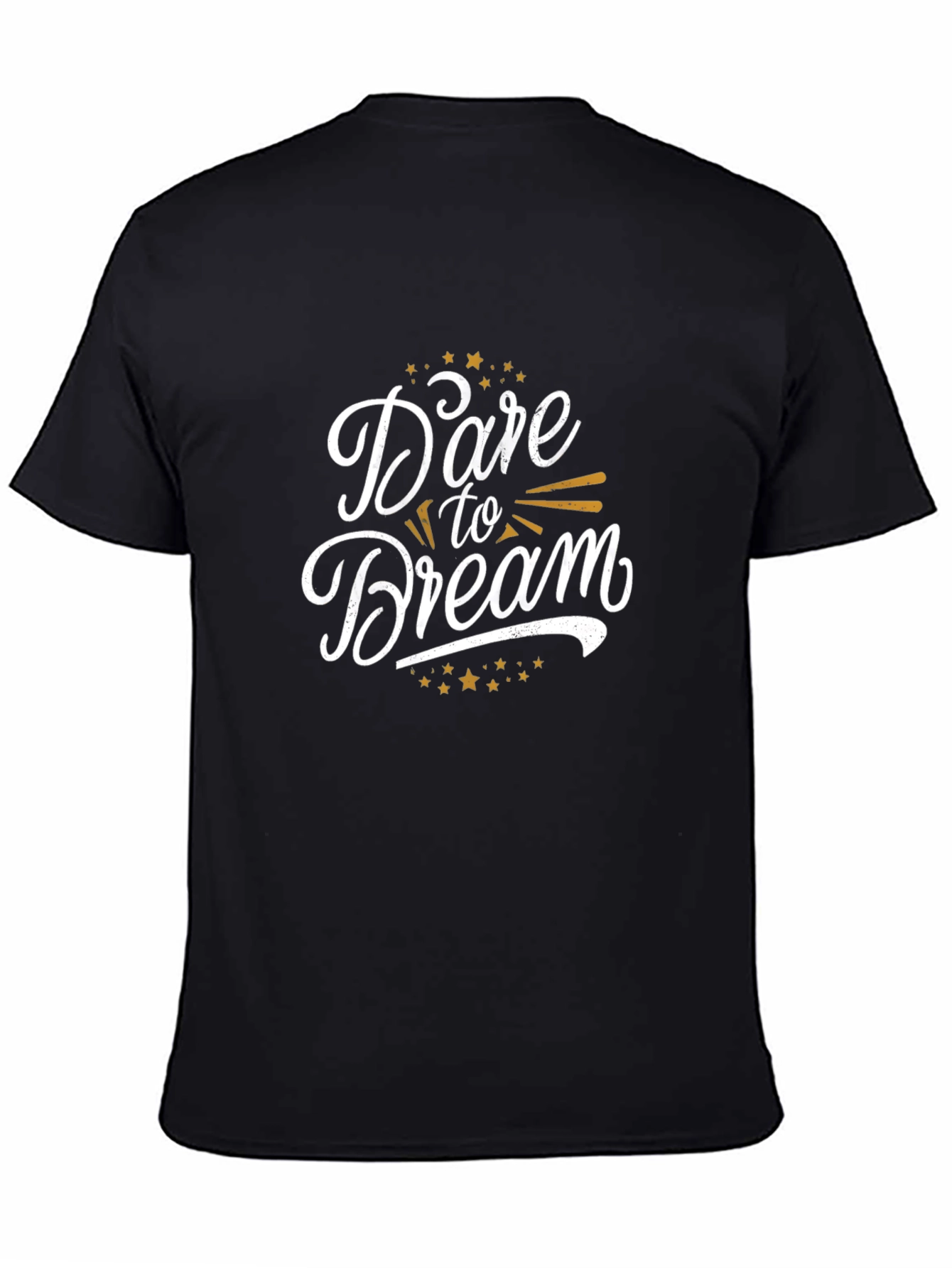 Dare to Dream Black Graphic T-Shirt