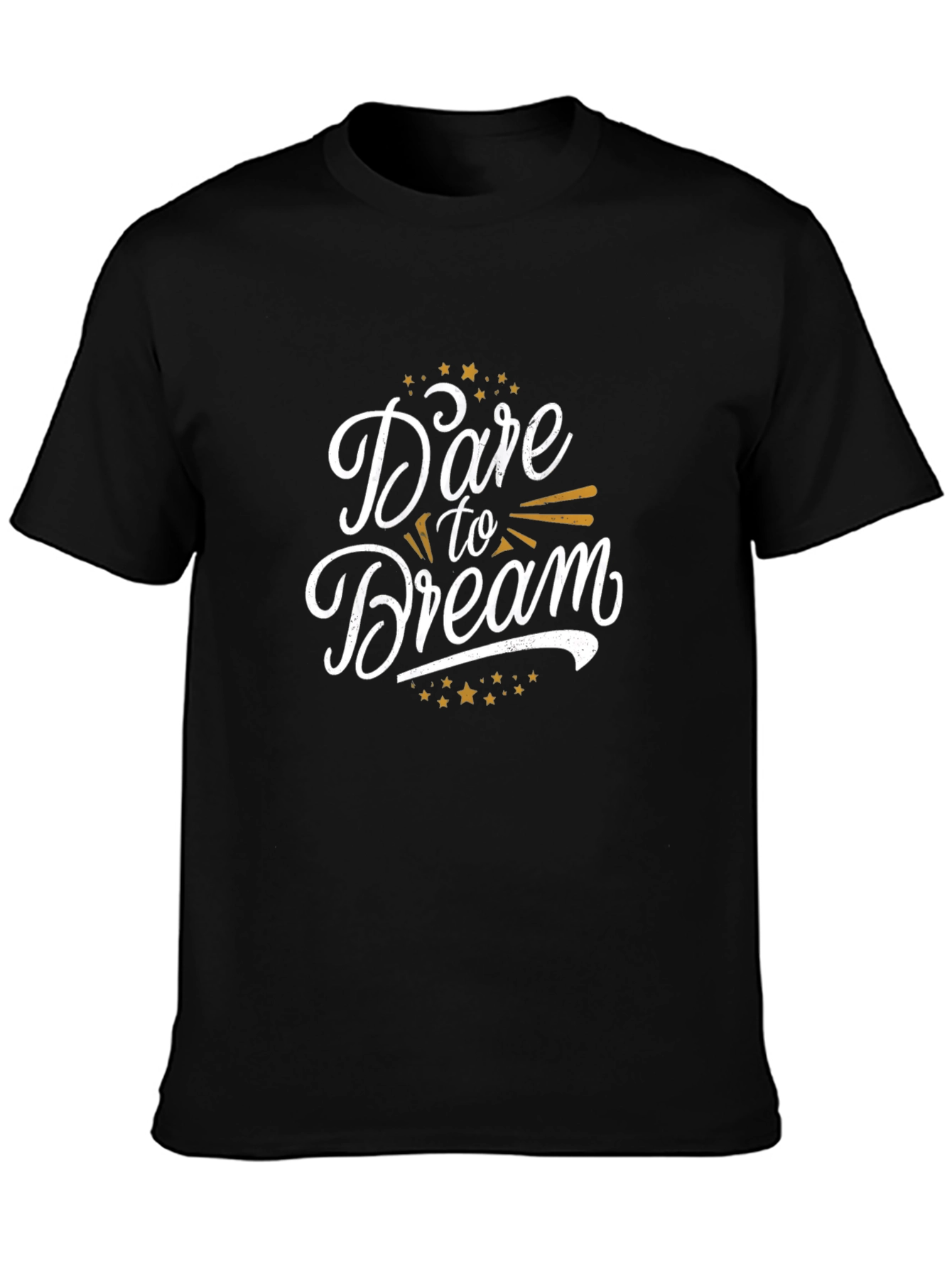 Dare to Dream Black Graphic T-Shirt