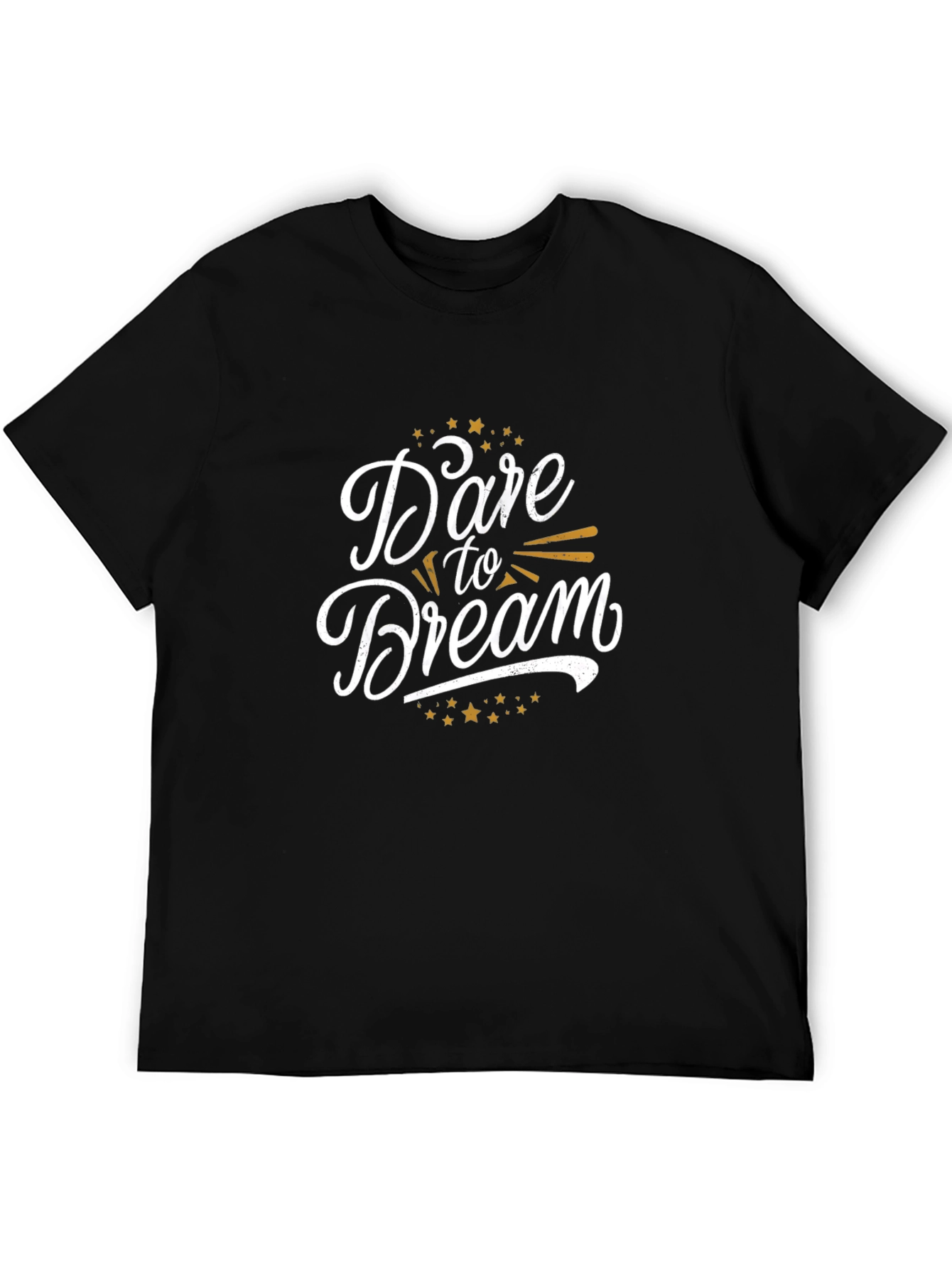Dare to Dream Black Graphic T-Shirt