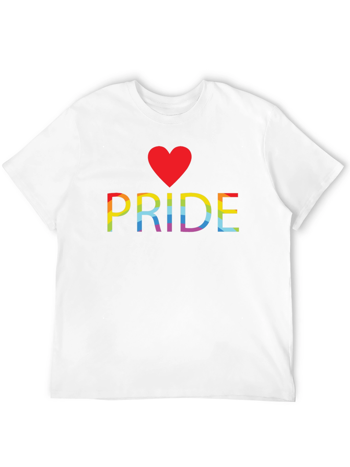Pride Heart Graphic Tee - Black