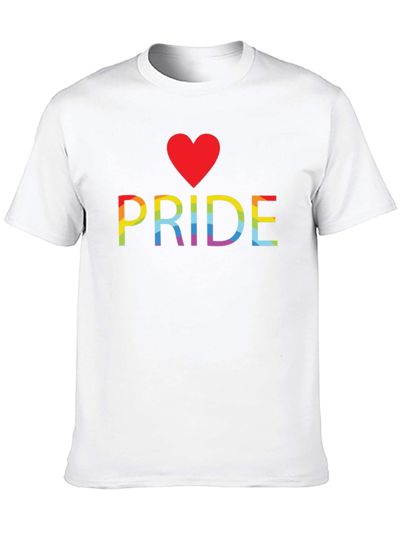 Pride Heart Graphic Tee - Black