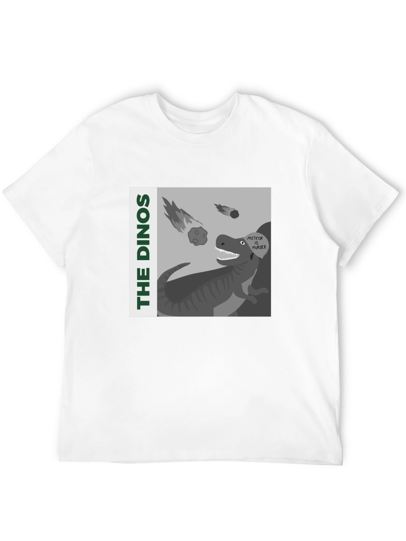 The Dinos Meteor Murder Graphic T-Shirt