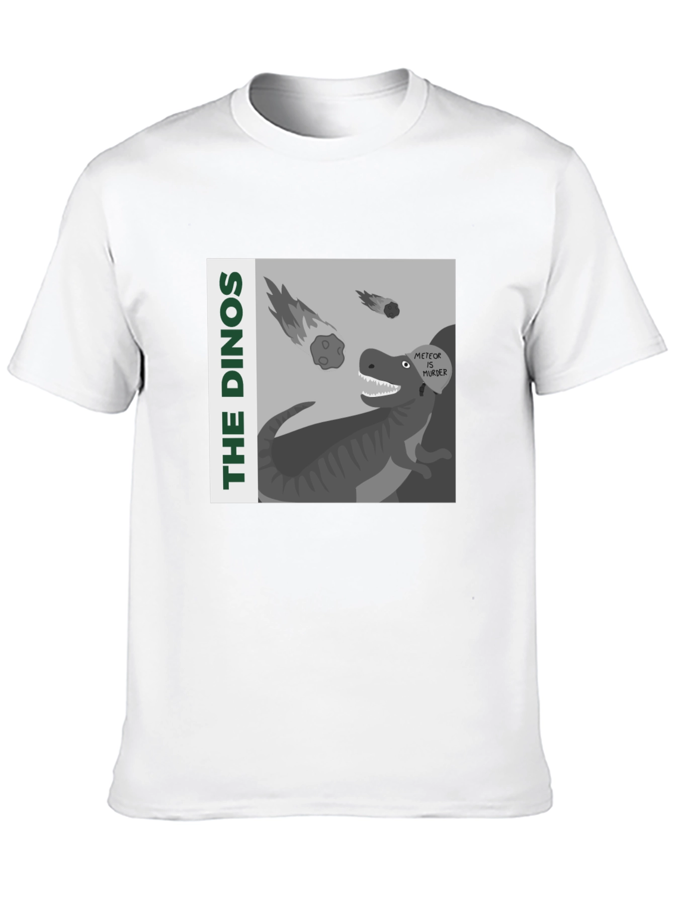 The Dinos Meteor Murder Graphic T-Shirt
