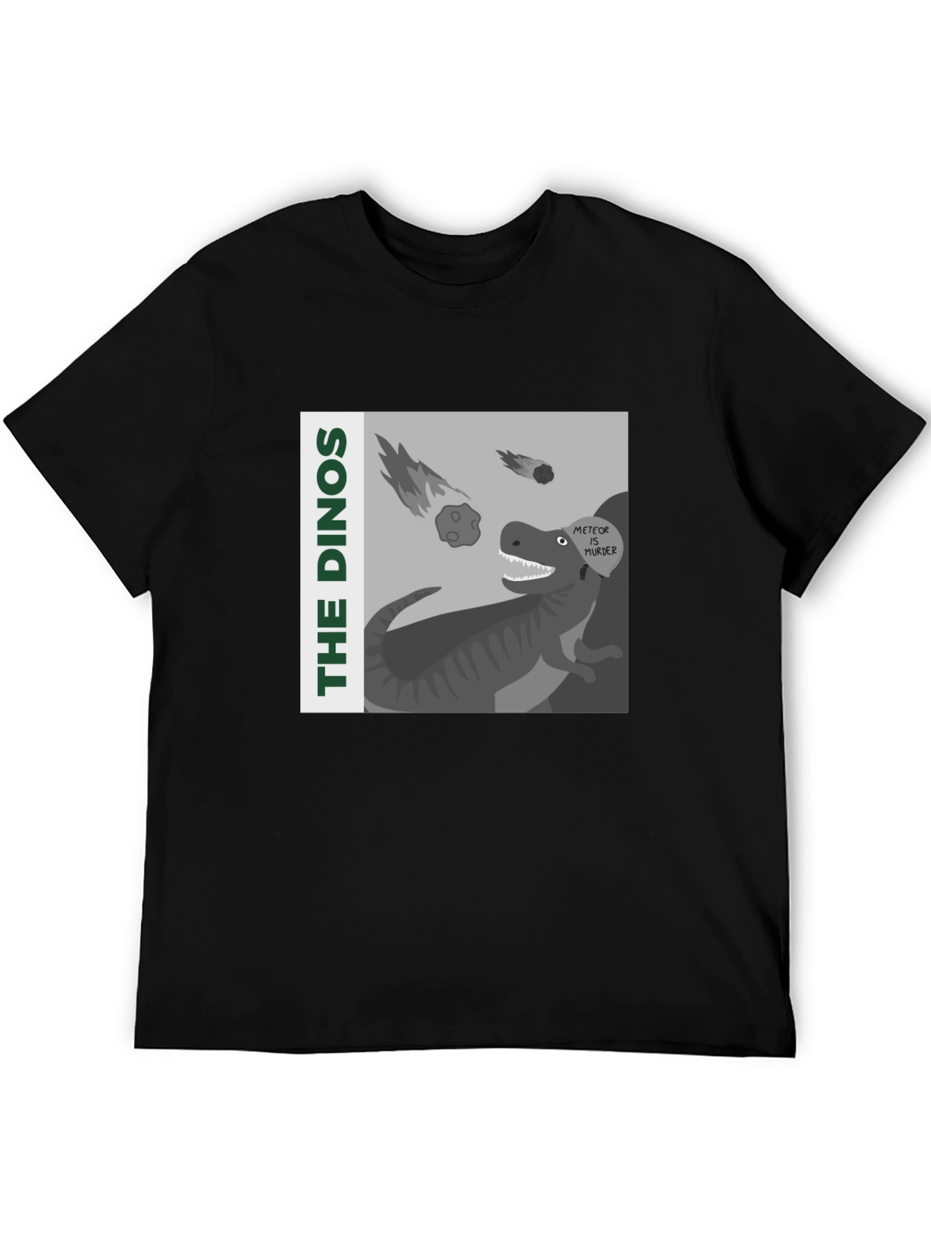 The Dinos Meteor Murder Graphic T-Shirt