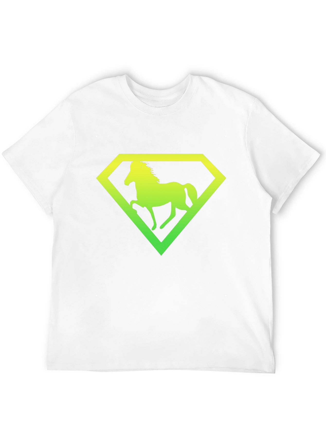 Horse Diamond Graphic Tee - Black