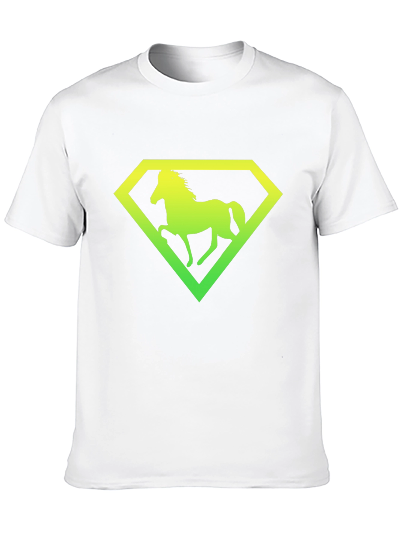 Horse Diamond Graphic Tee - Black