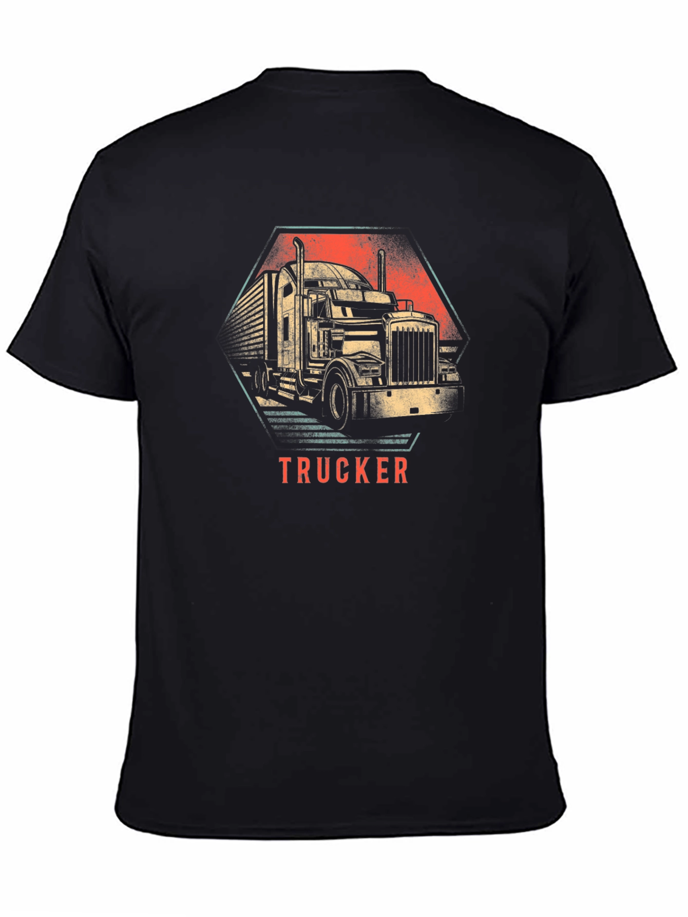 Trucker Graphic Tee - Classic Black T-Shirt