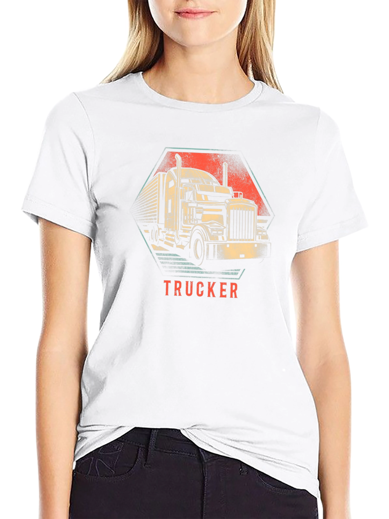 Trucker Graphic Tee - Classic Black T-Shirt