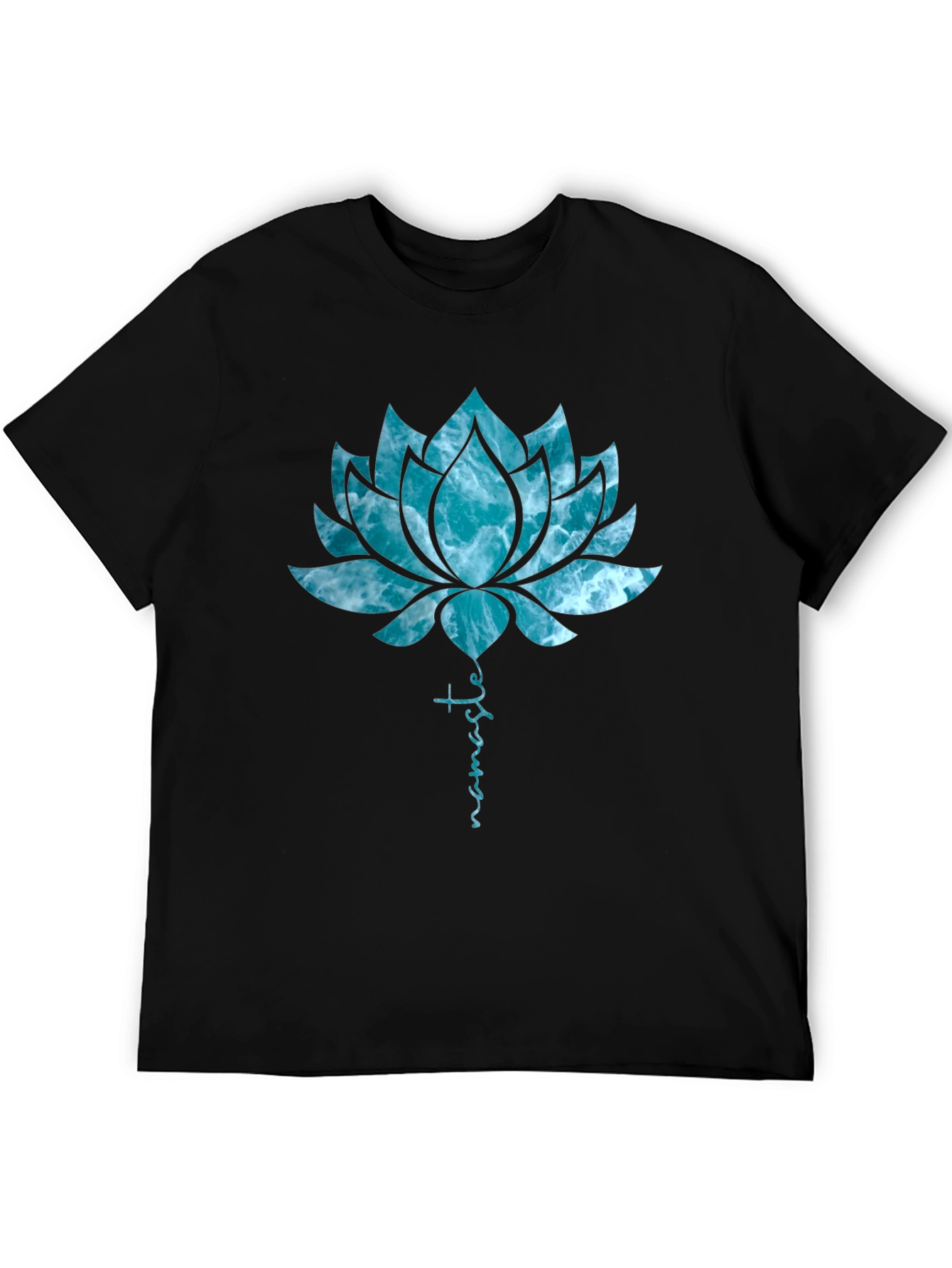 Namaste Lotus Flower Graphic T-Shirt